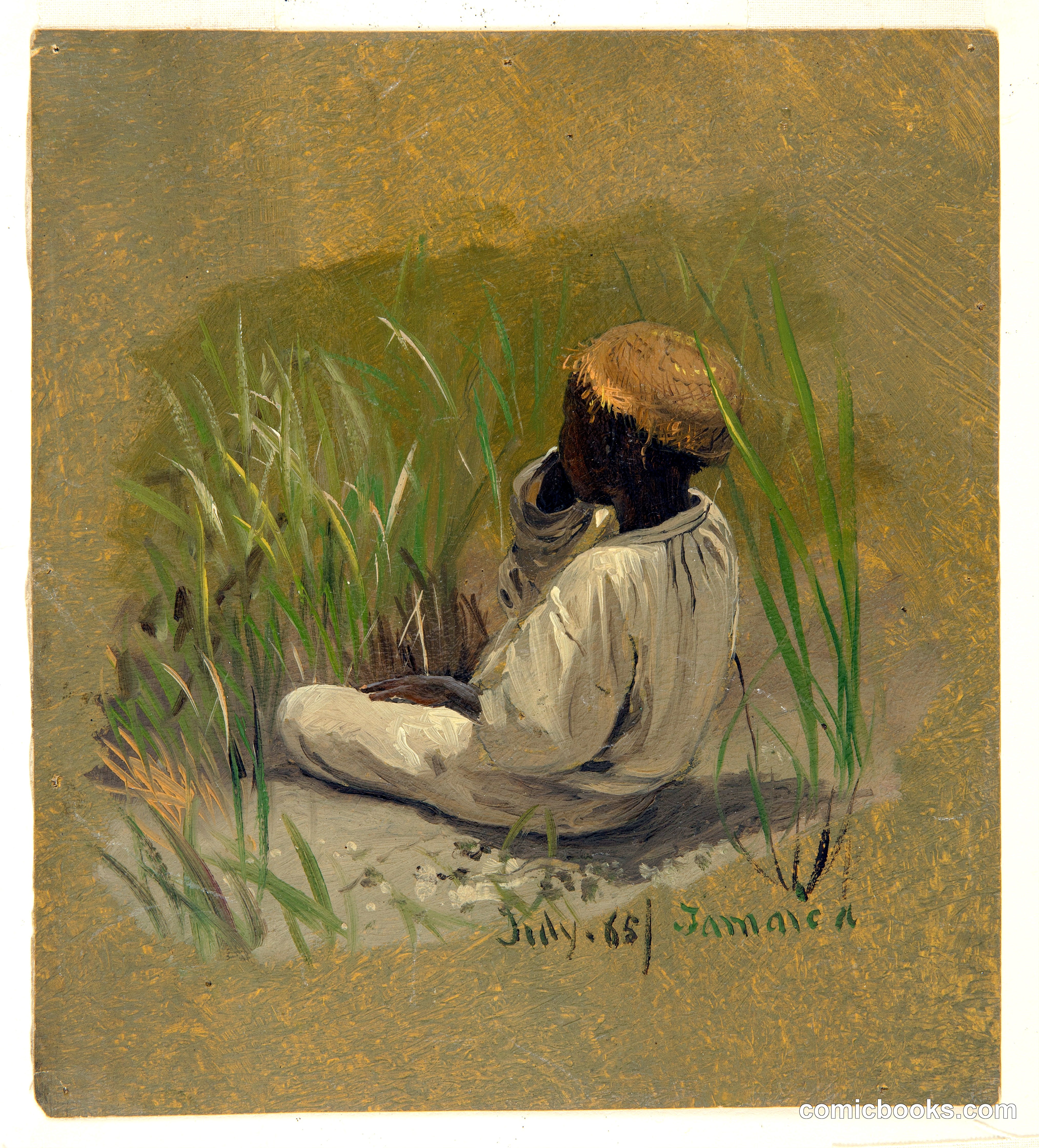 Seated Boy, Jamaica