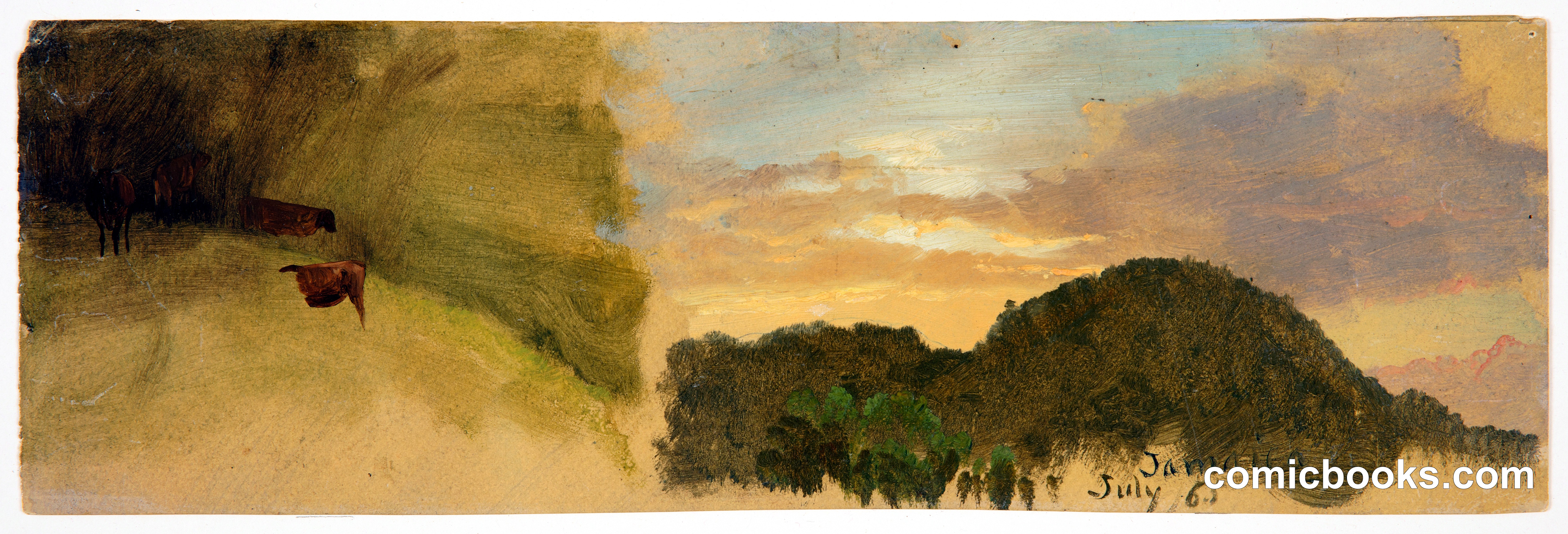 Hillside and Cloudy Sky, Jamaica
