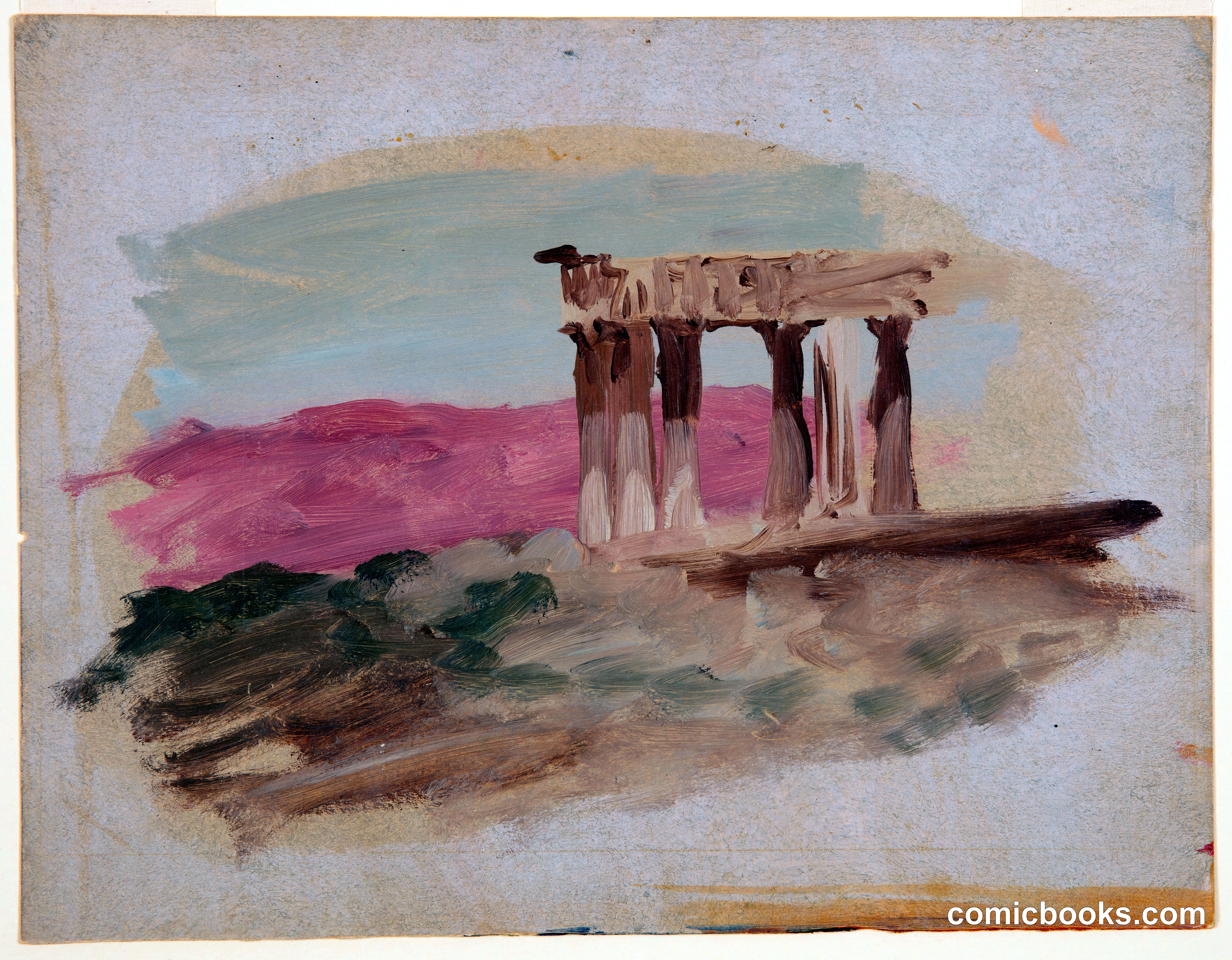 Ruins of a Doric Temple, Corinth, Greece