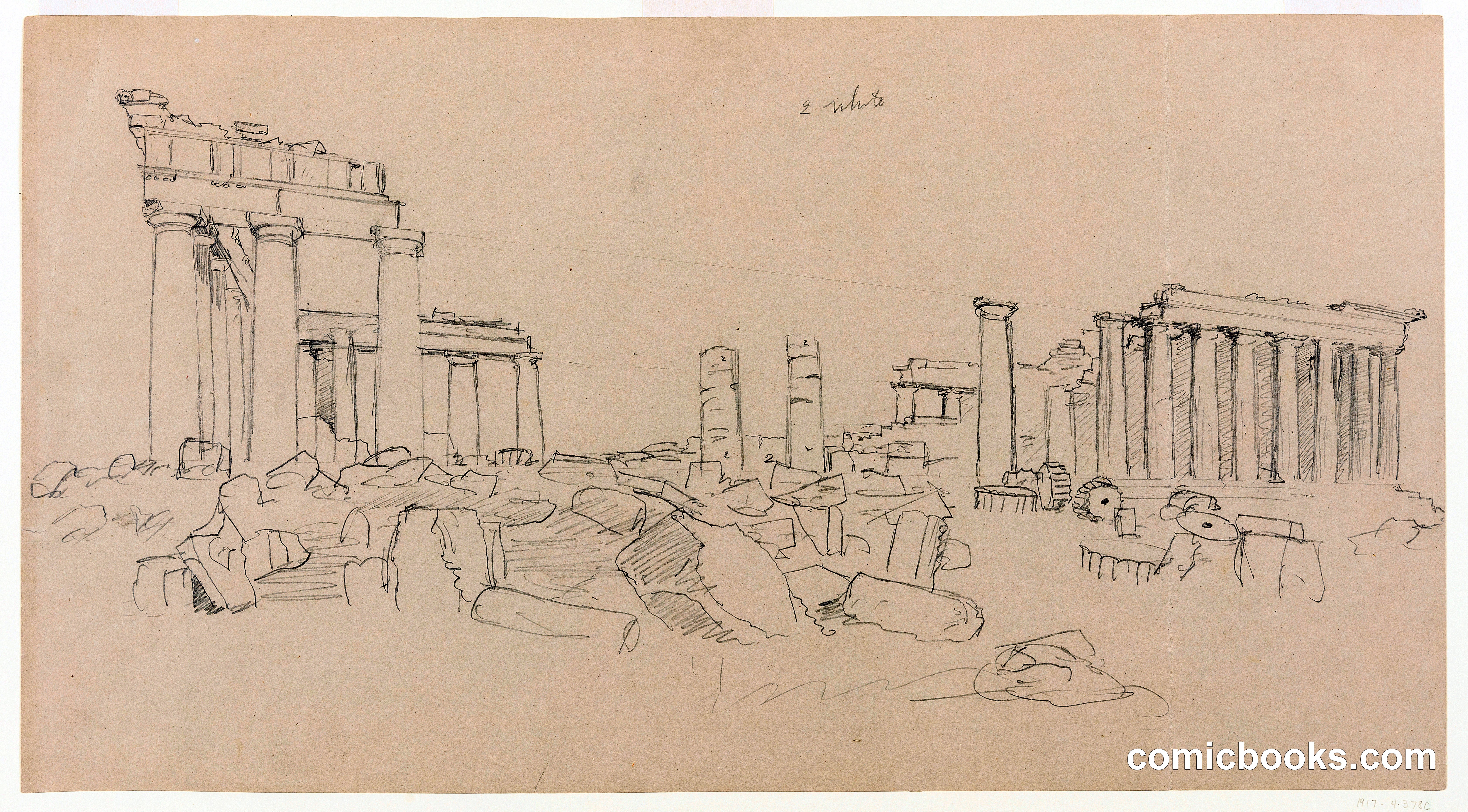The Parthenon and Ruined Fragments, Athens, Greece