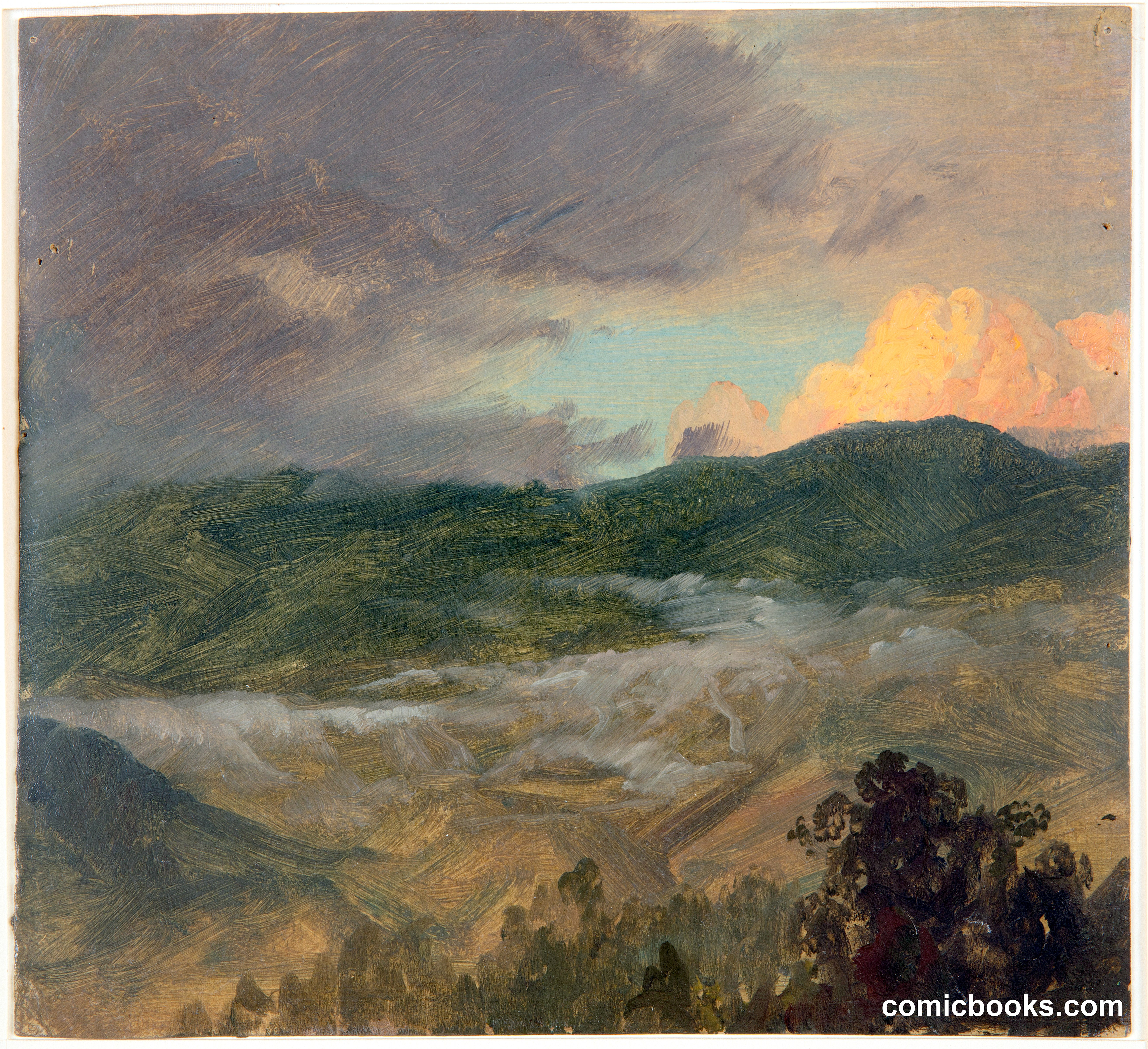 Mountains at Sunset, Jamaica