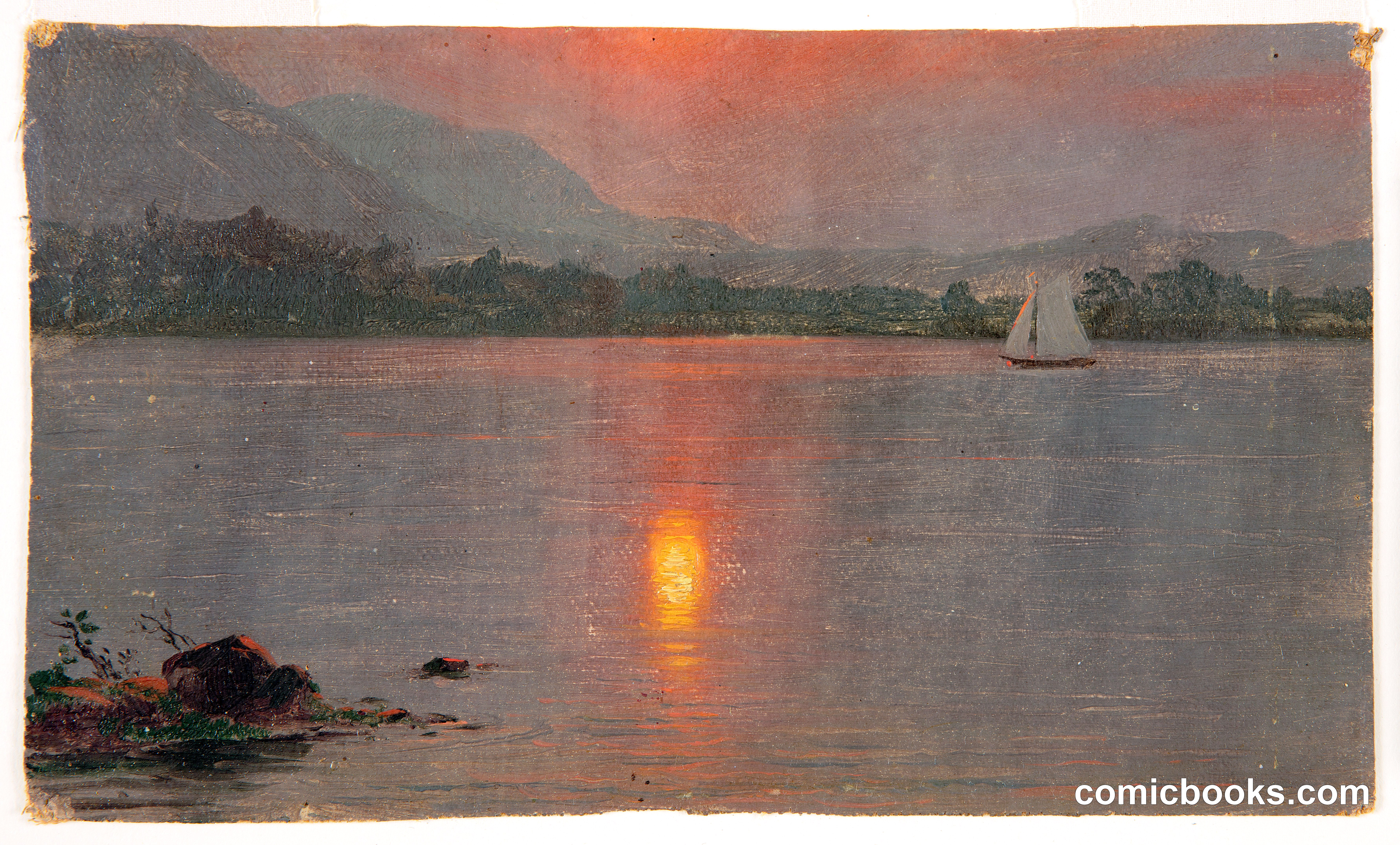 Maine Lake, Sunset
