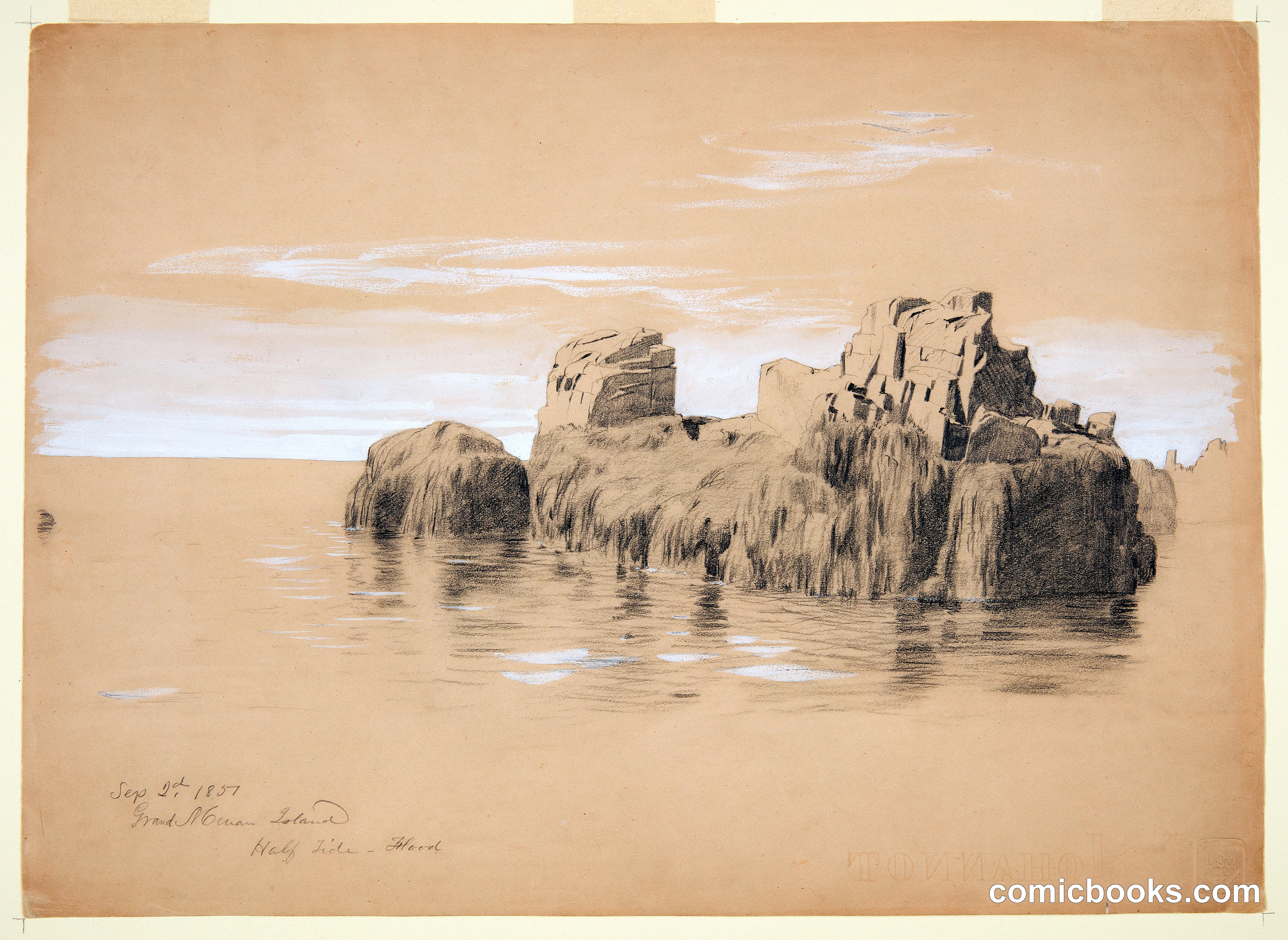 Rocks at the Coast at Half Tide, Grand Manan Island, Canada