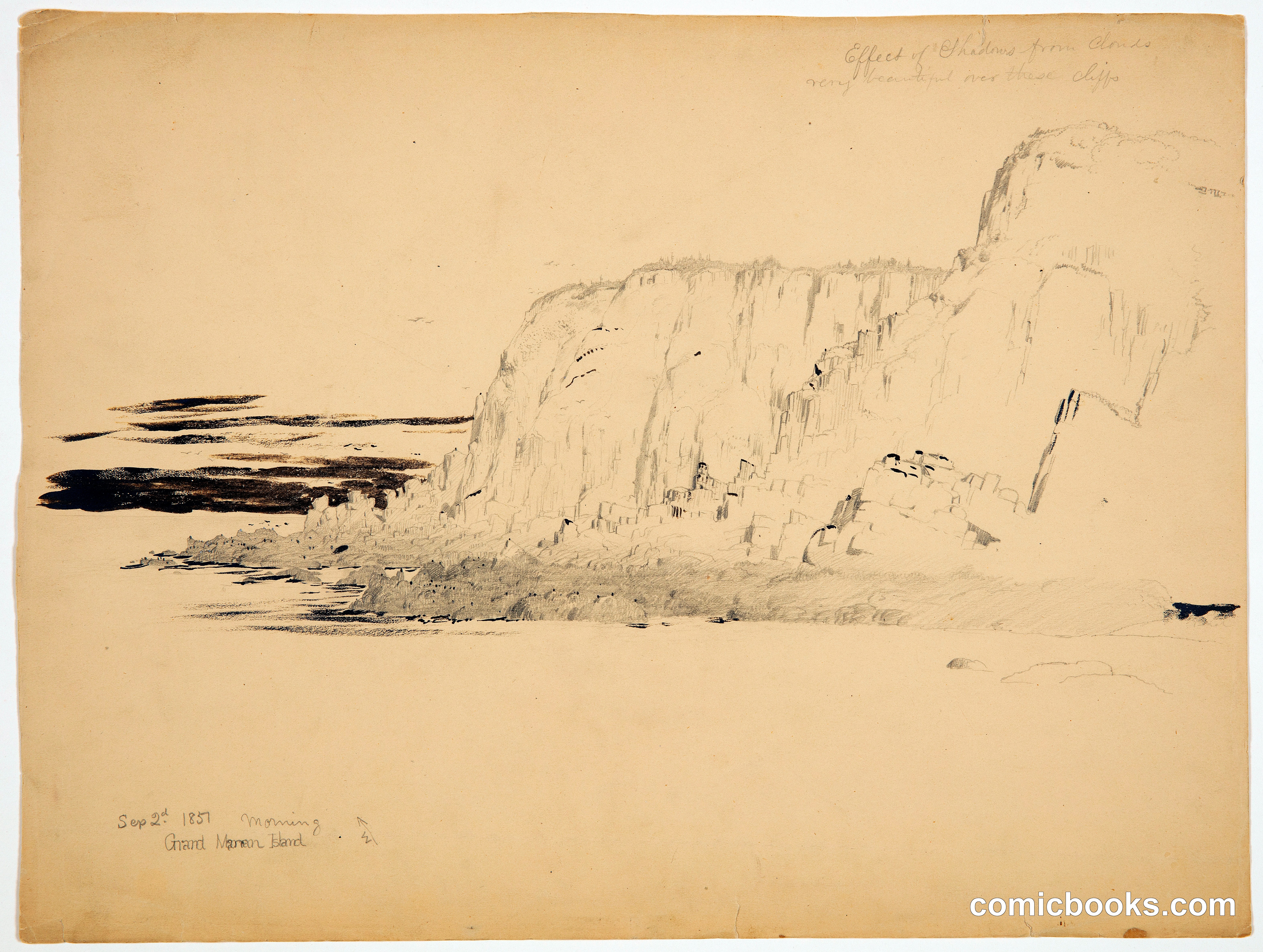 Effect of Shadows over Cliffs, Grand Manan Island, Canada