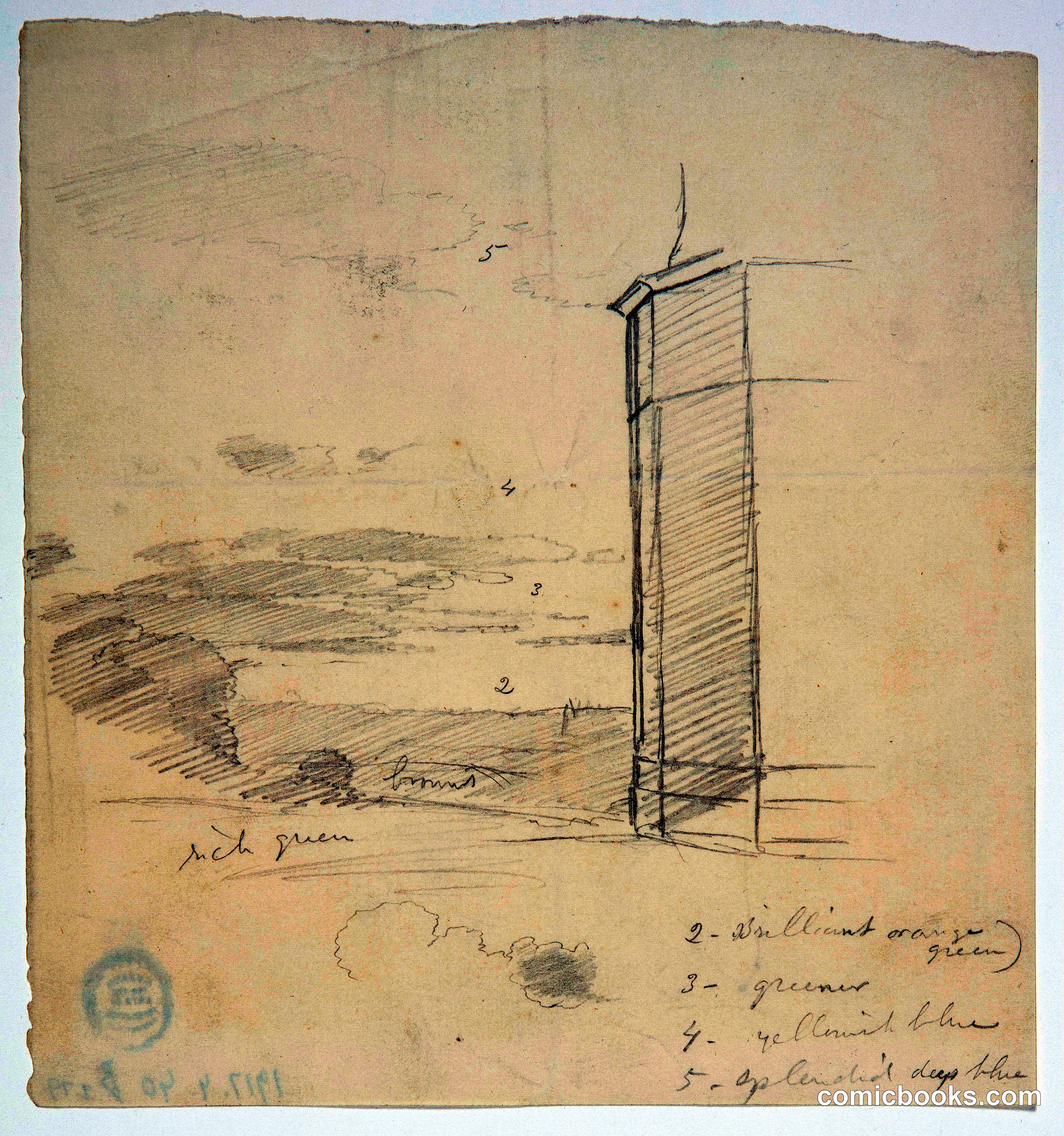 Architectural Study with Landscape