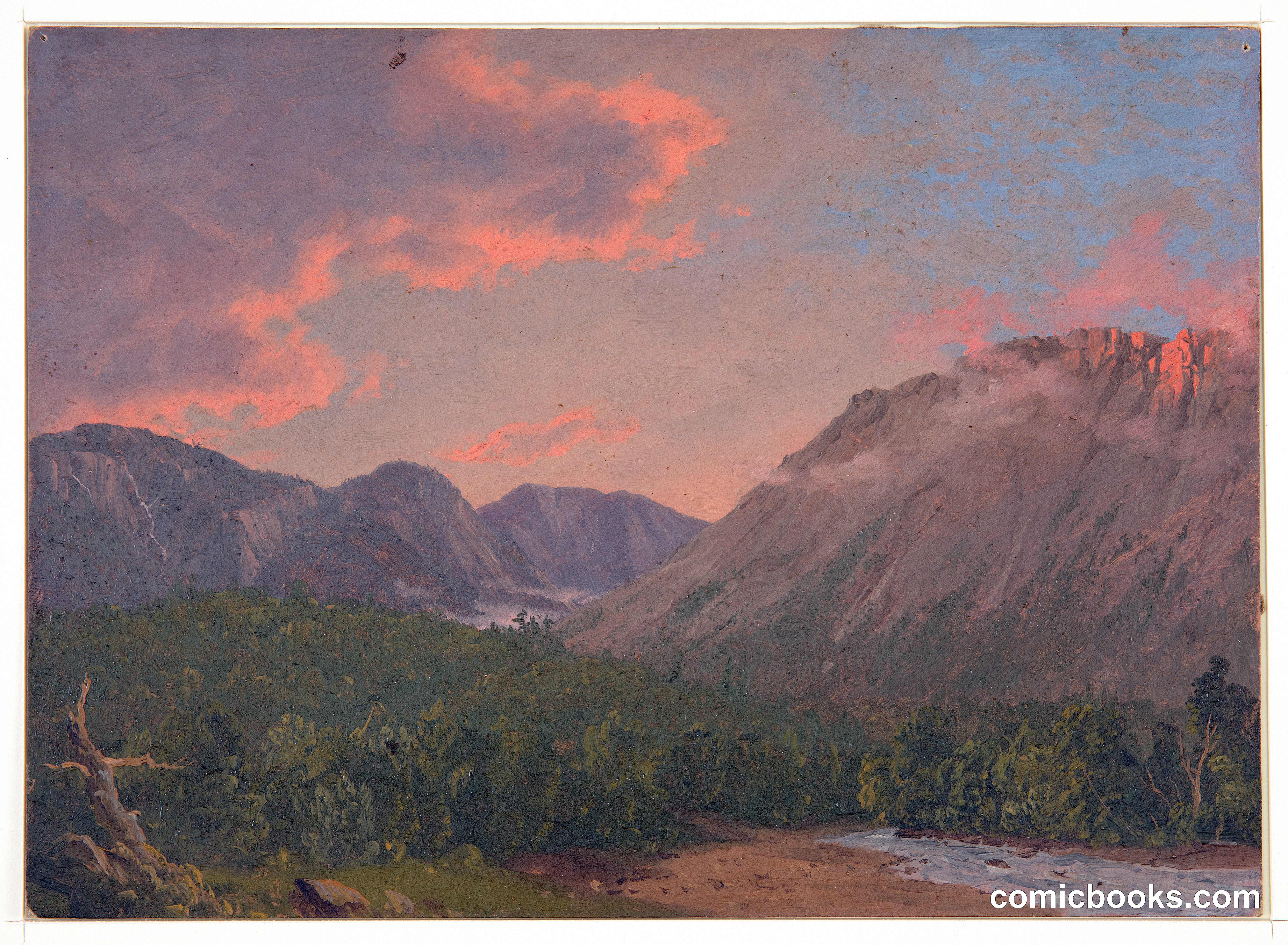 Mountain Landscape at Sunset
