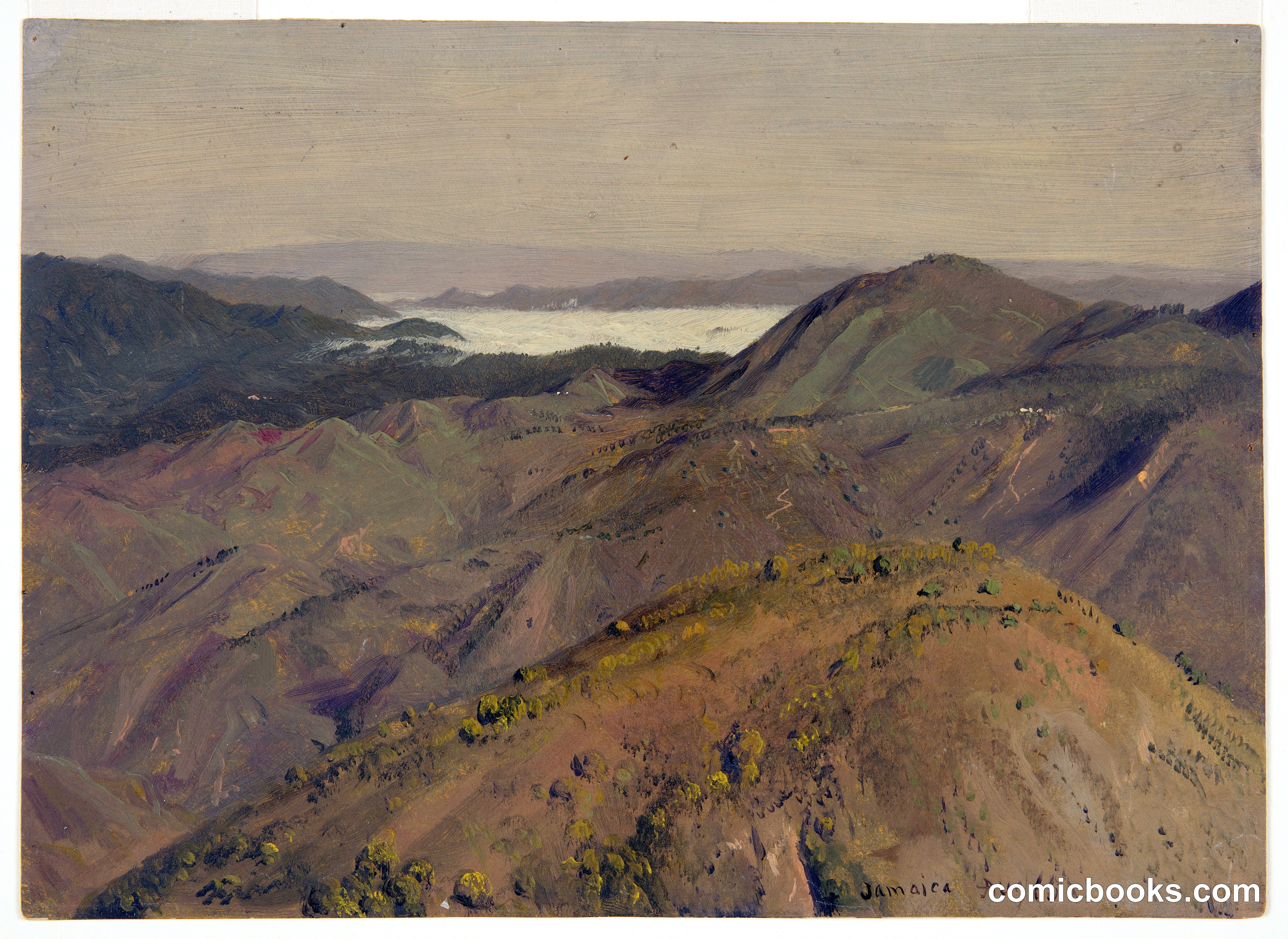 Distant View over the Blue Mountains, Jamaica