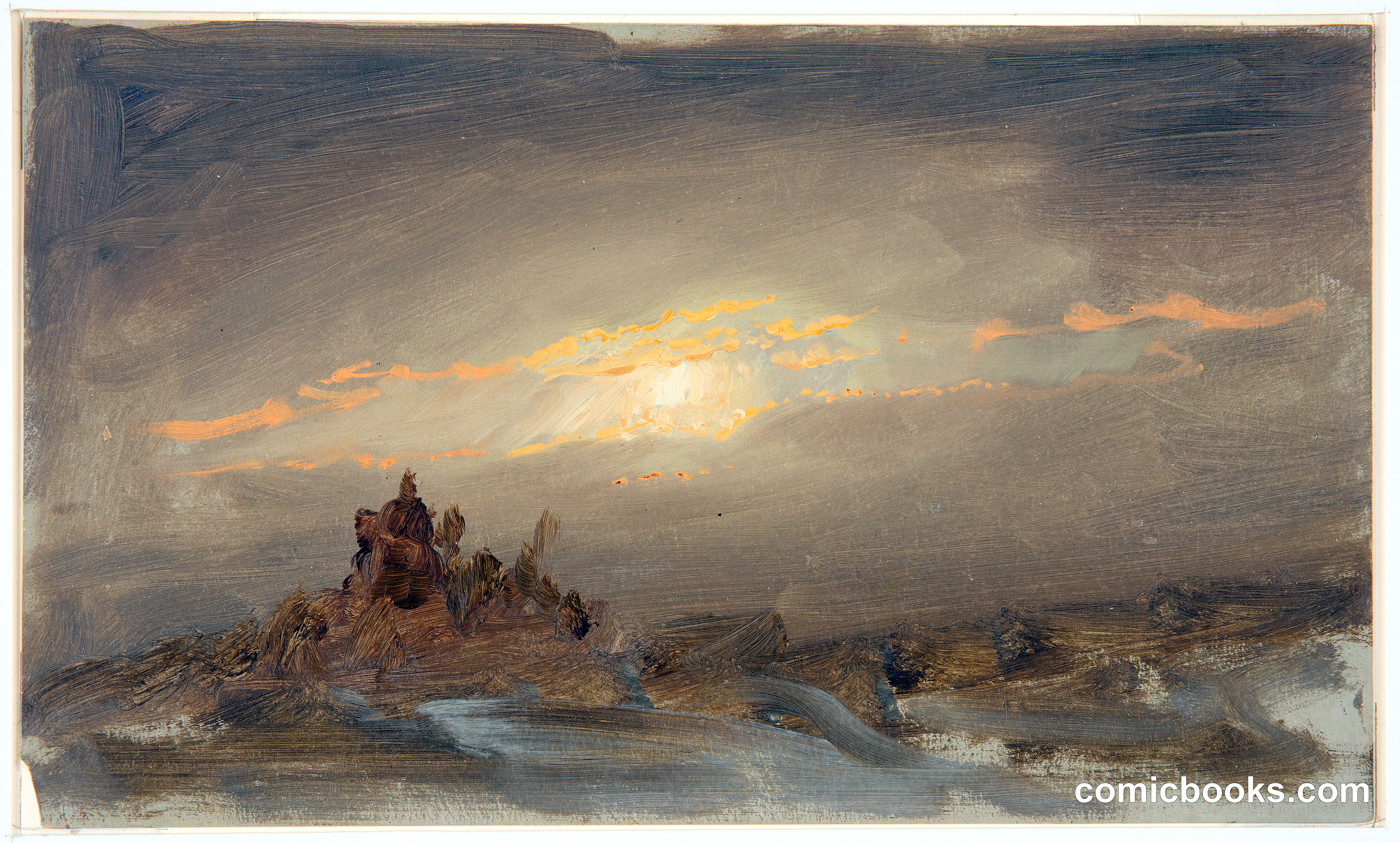 Winter Afternoon at Olana, Hudson, New York