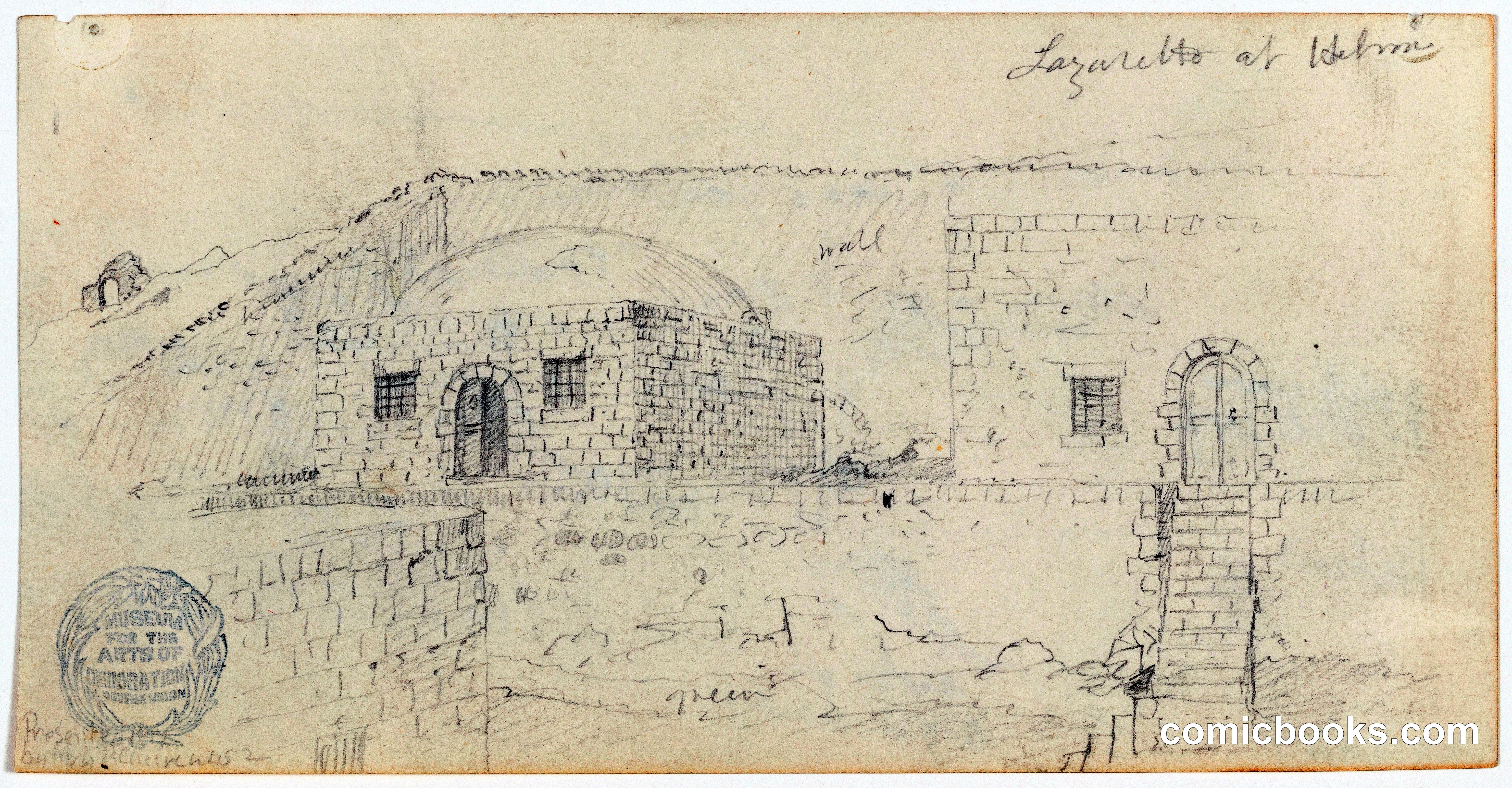 Lazaretto at Hebron, Palestine