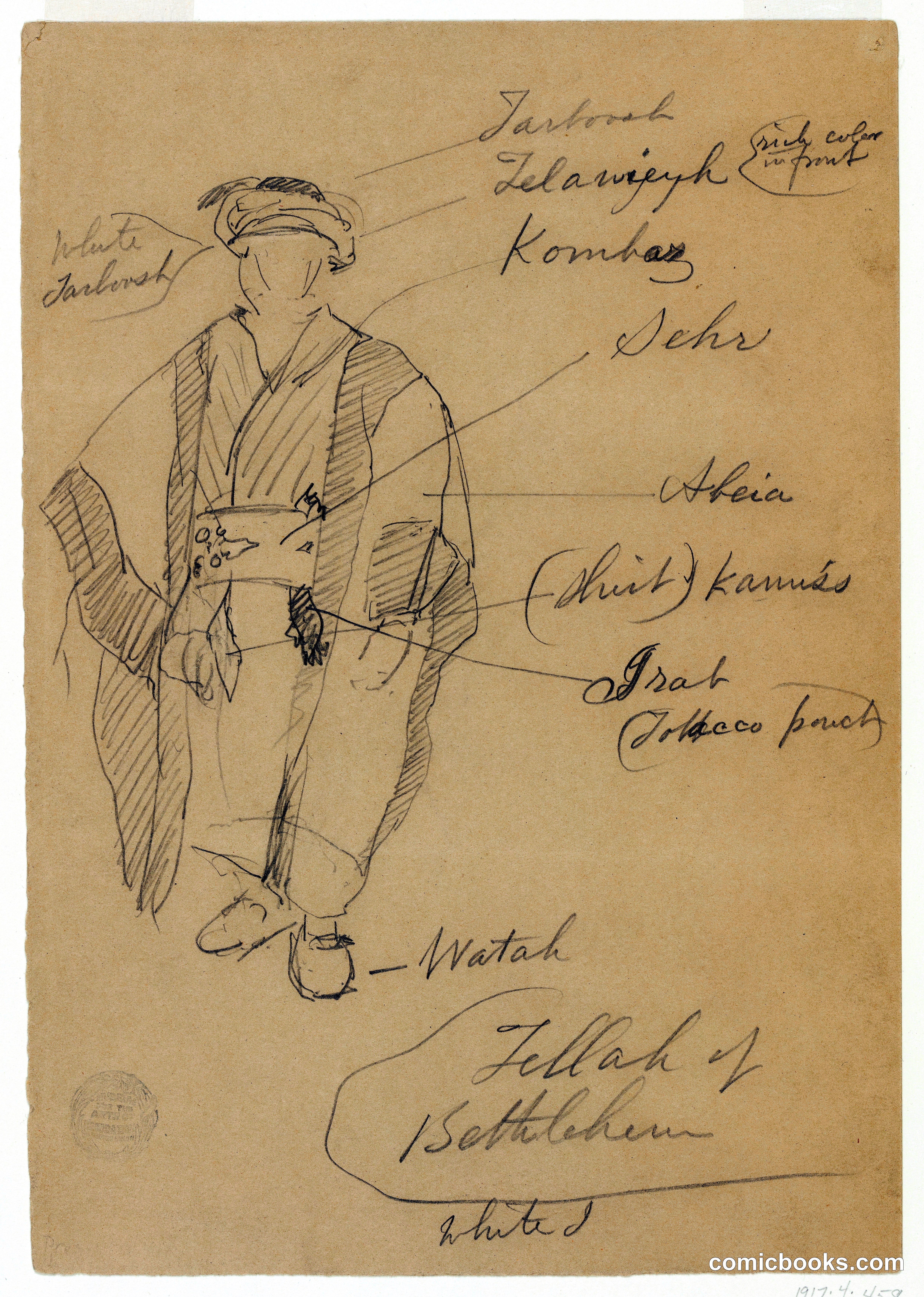 Study for Fellah of Bethlehem