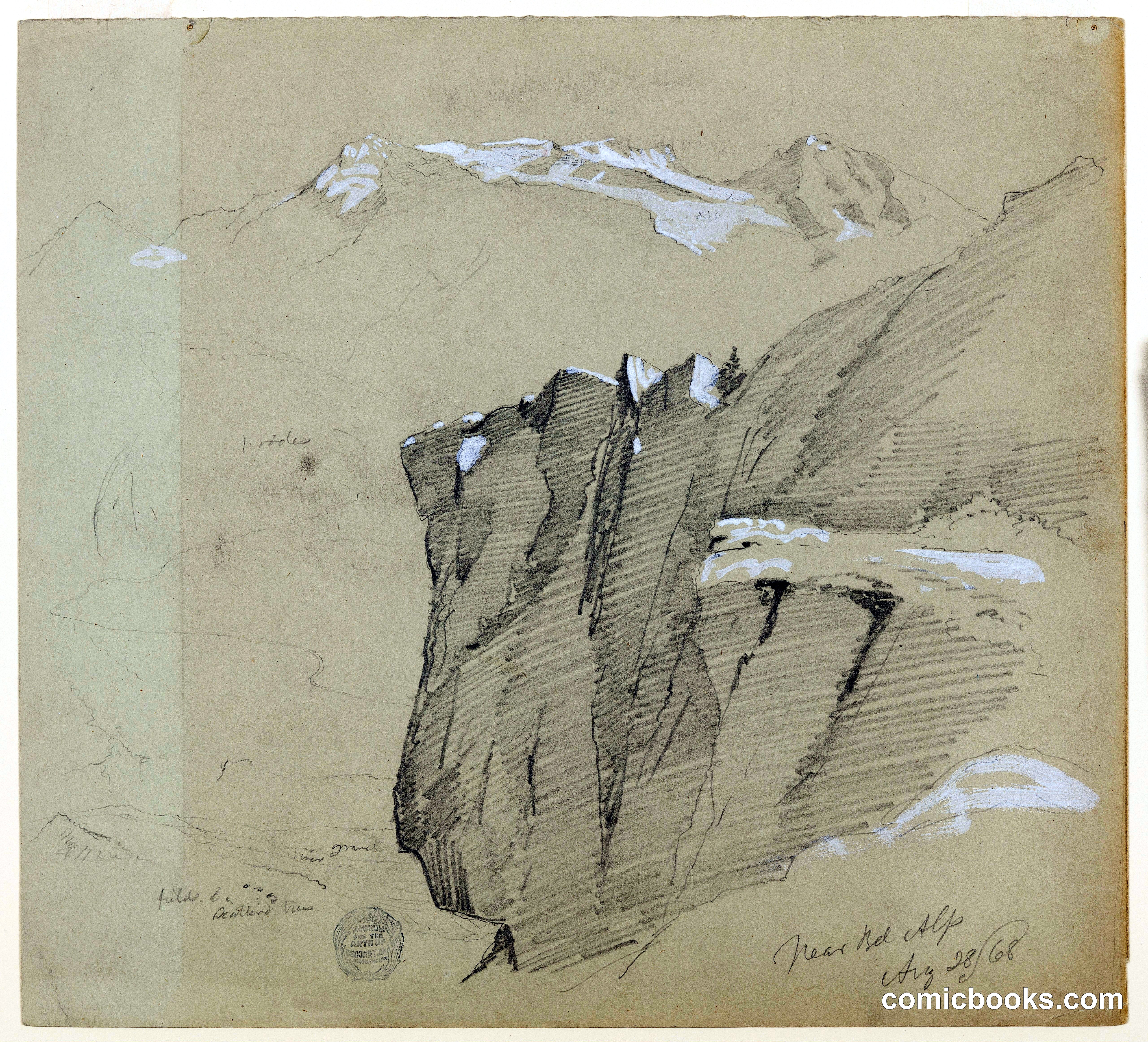 Rockface near Belalp, Switzerland
