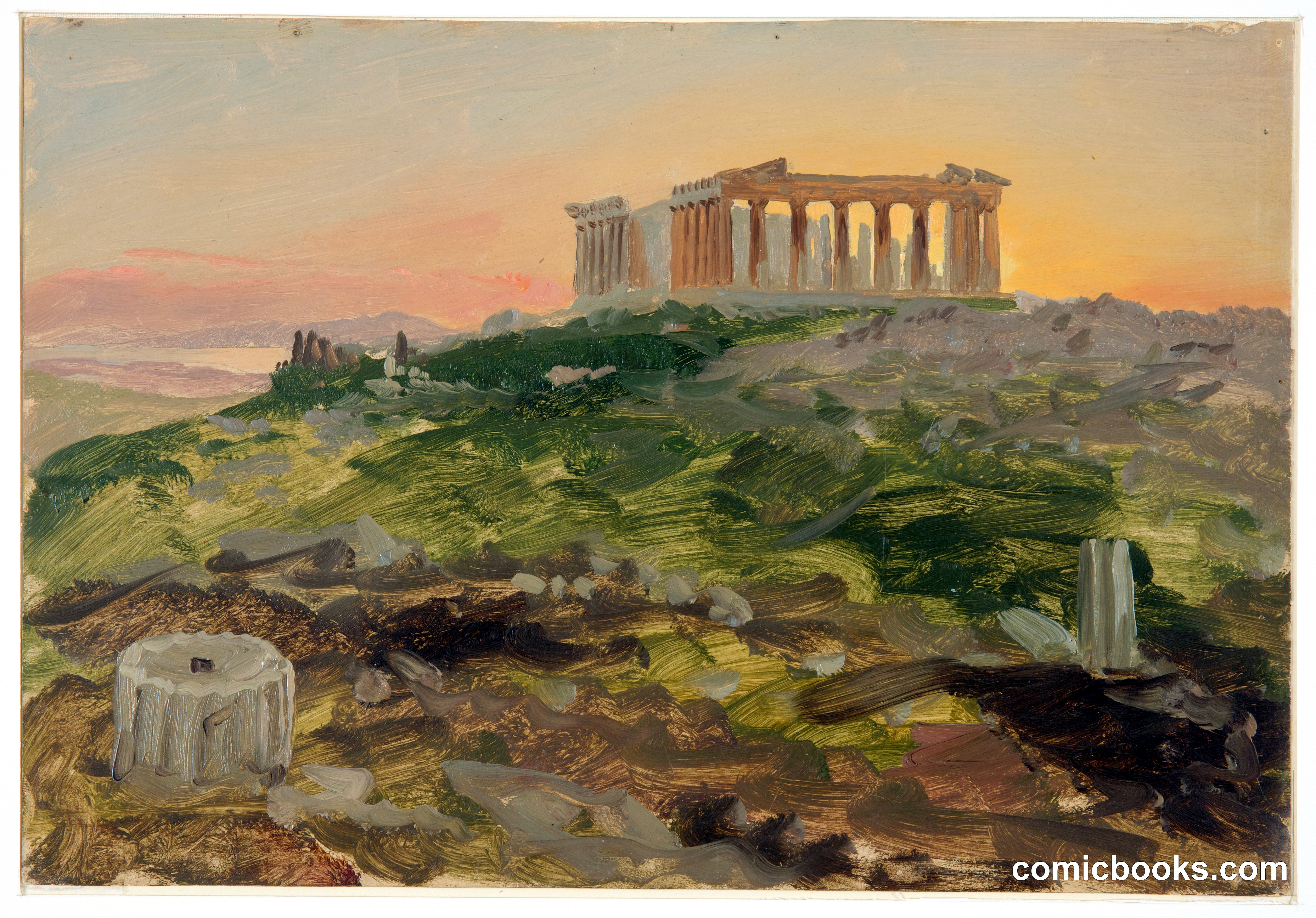 The Parthenon at Sunset, Athens
