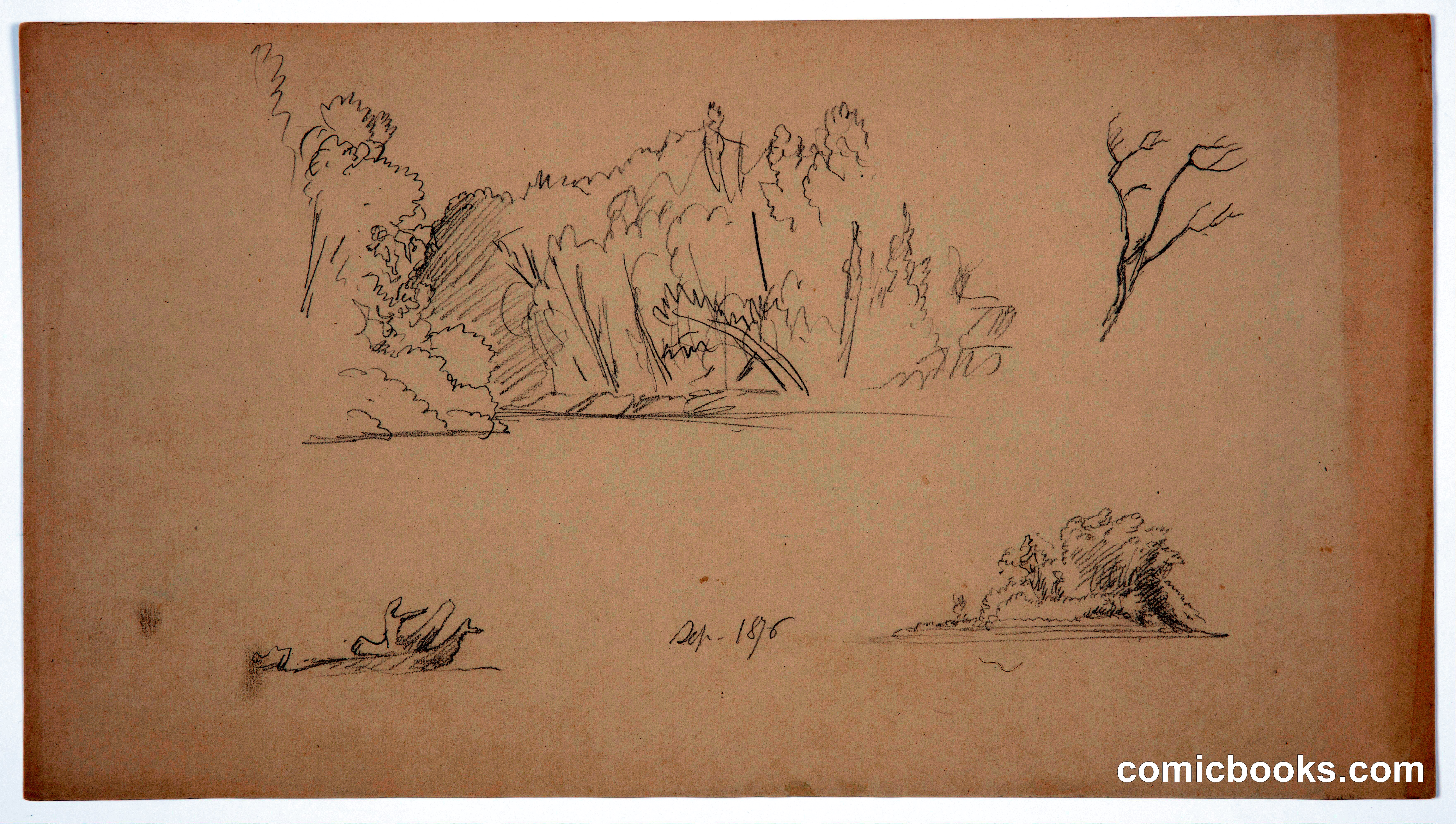 Lake Sketches near Mt. Katahdin, Maine