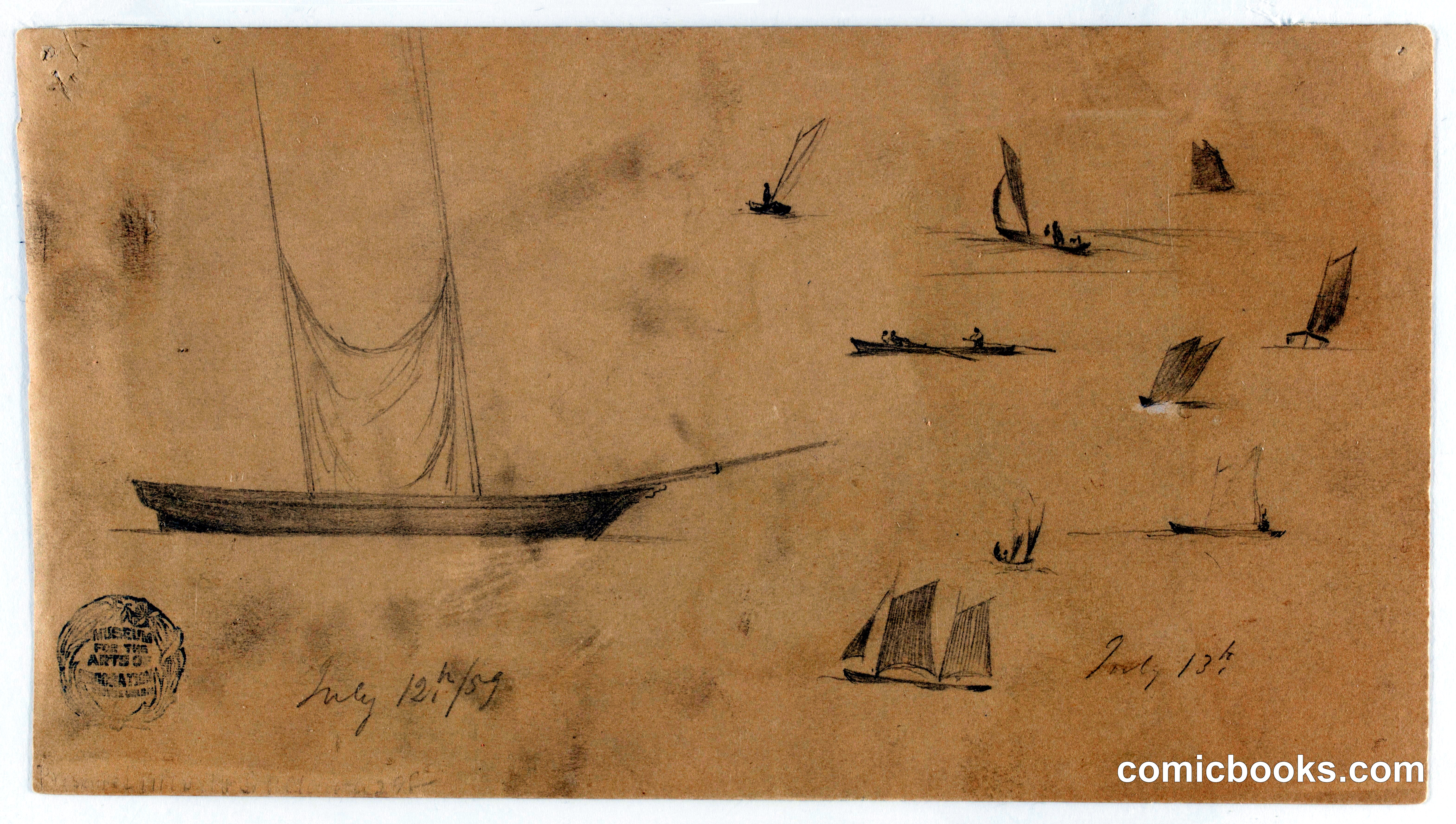 Sailboats near Newfoundland and Labrador, Canada