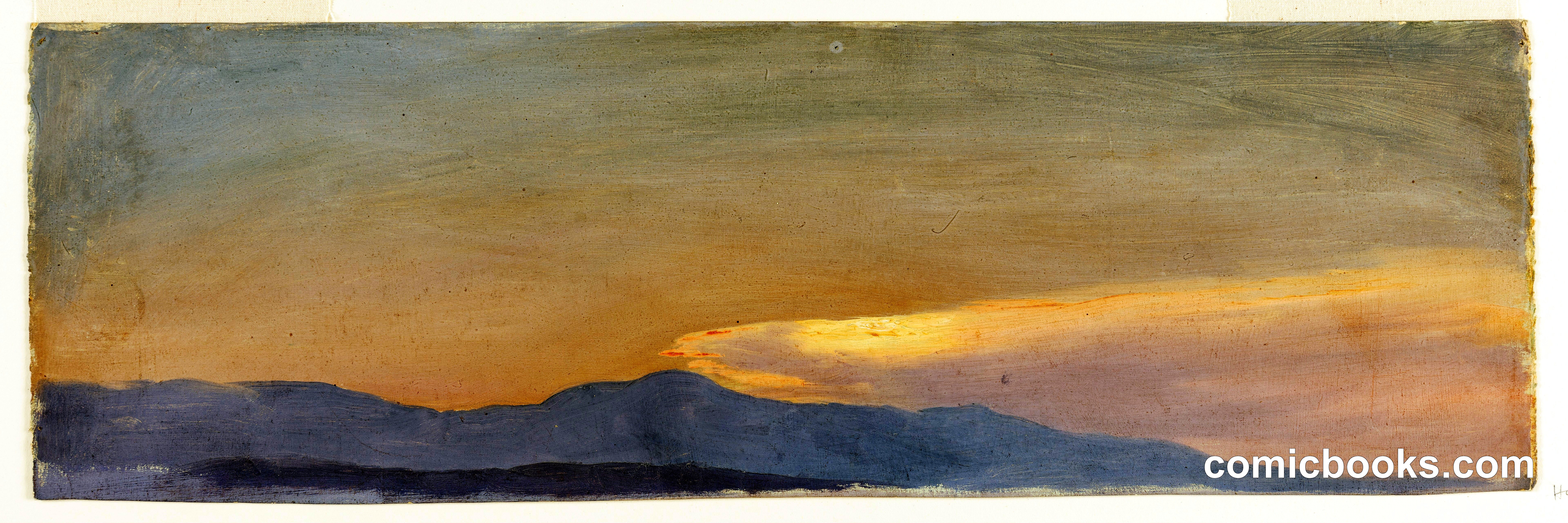 Twilight over the Catskills, Hudson, New York
