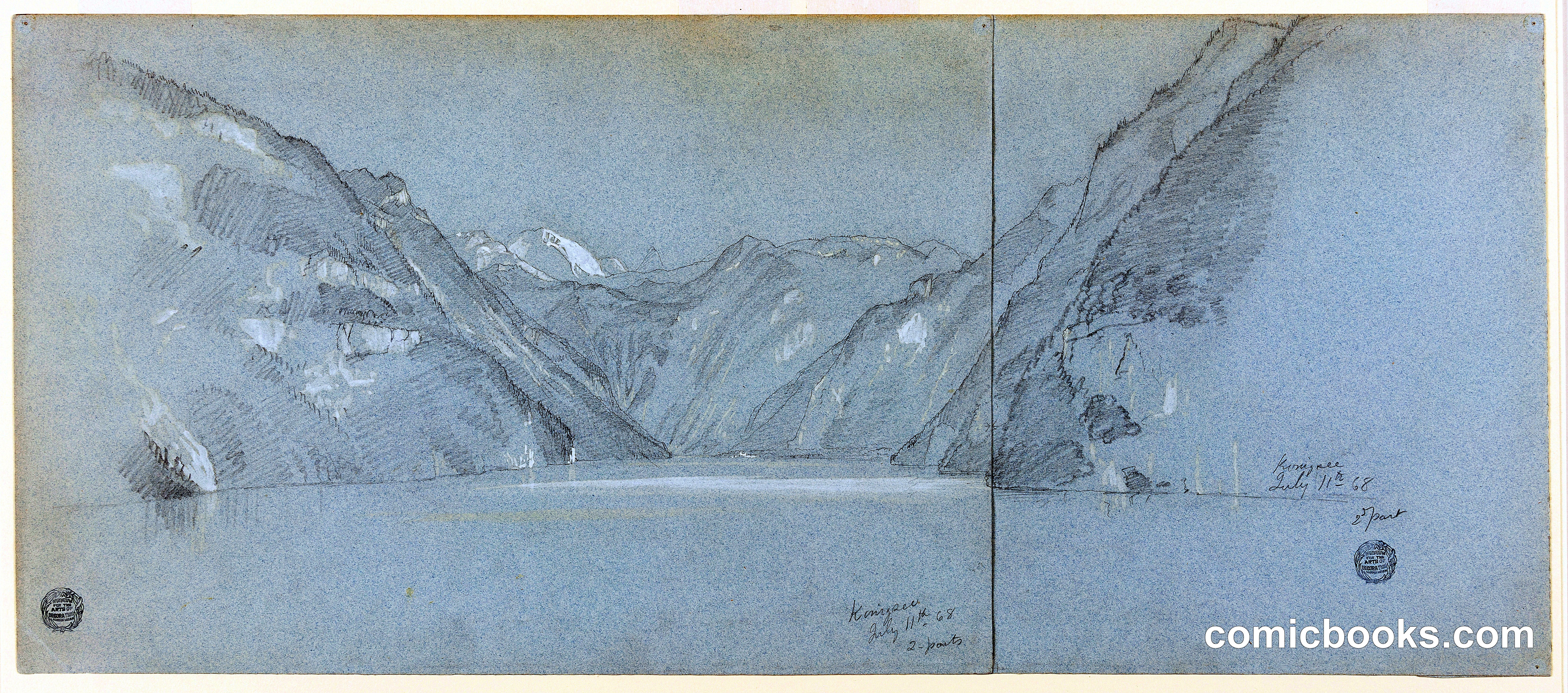 View of the Königssee, Bavaria (Germany), Part One