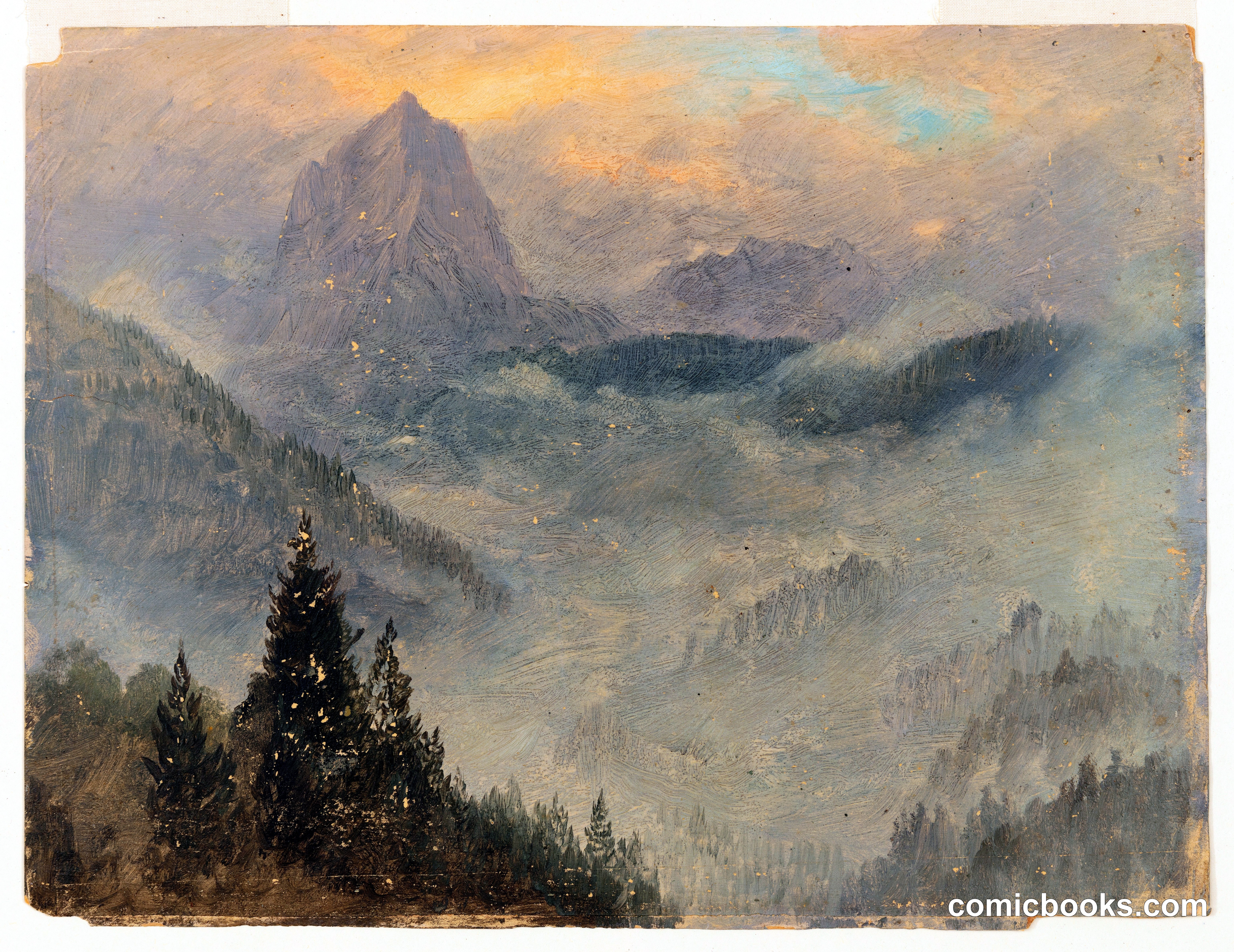 The Watzmann through Mist, Bavaria