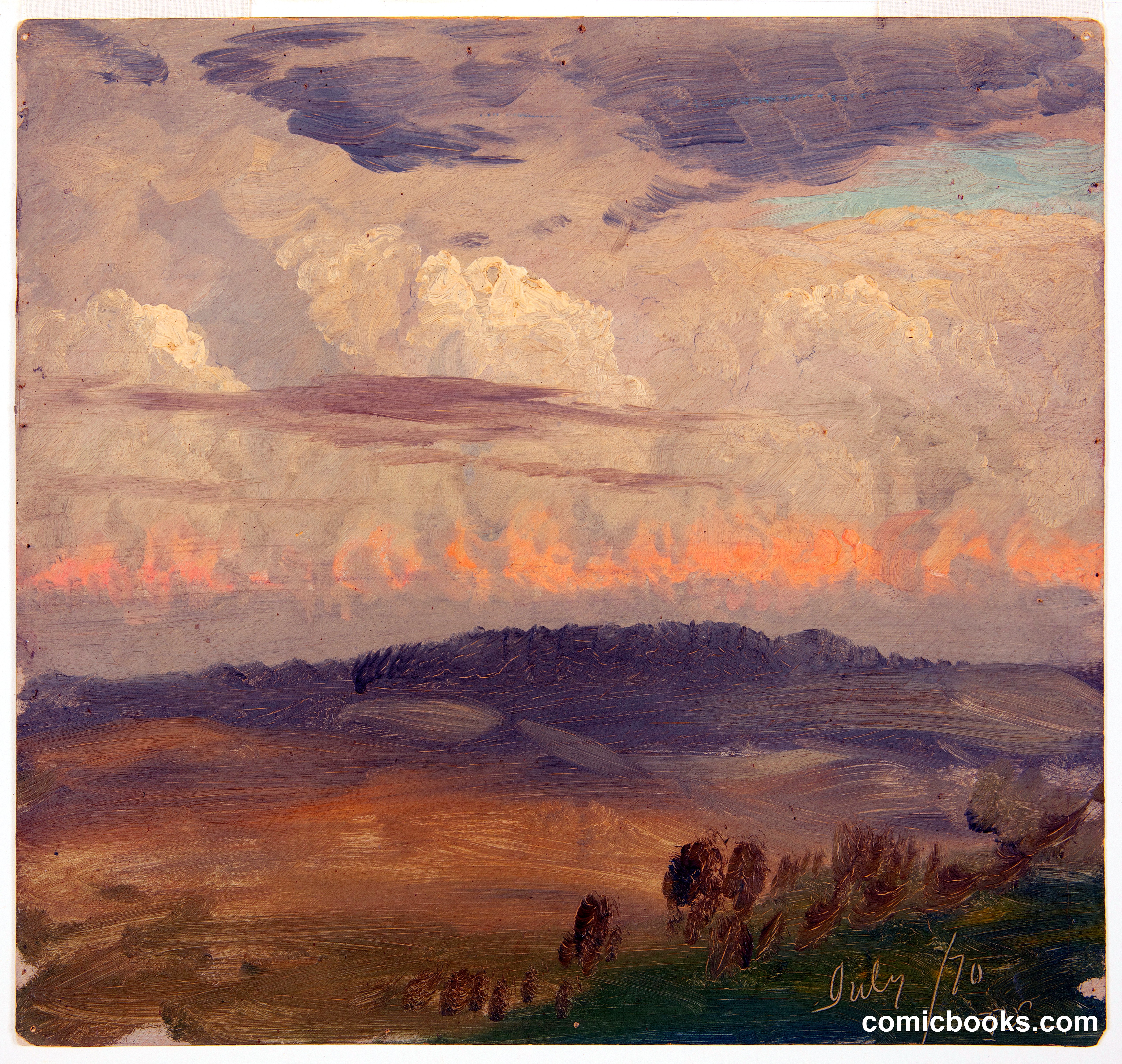 Sunset near Olana, Hudson, New York