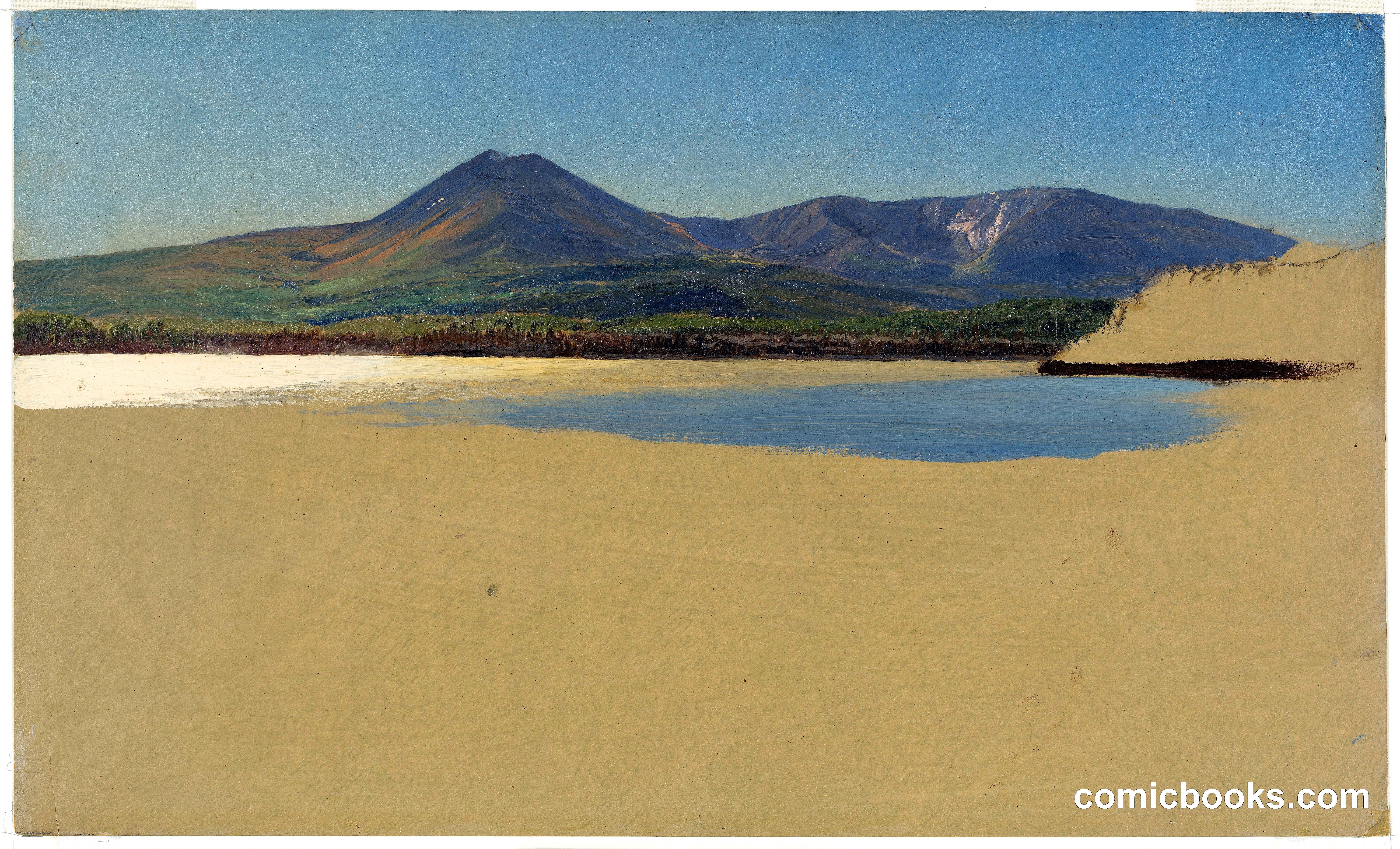 Mt. Katahdin Rising over Katahdin Lake, Maine