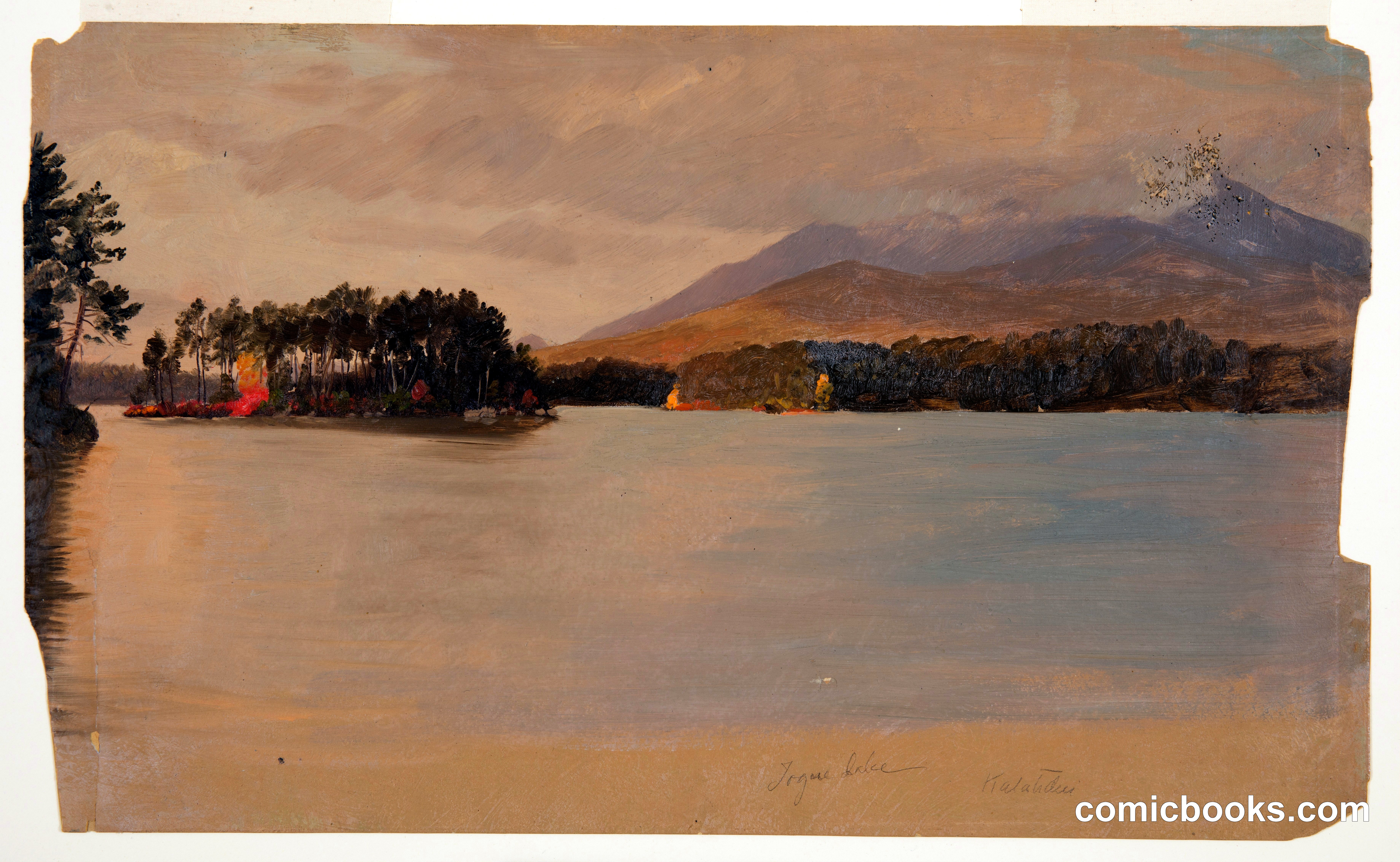 Mt. Katahdin from Togue Pond, Maine