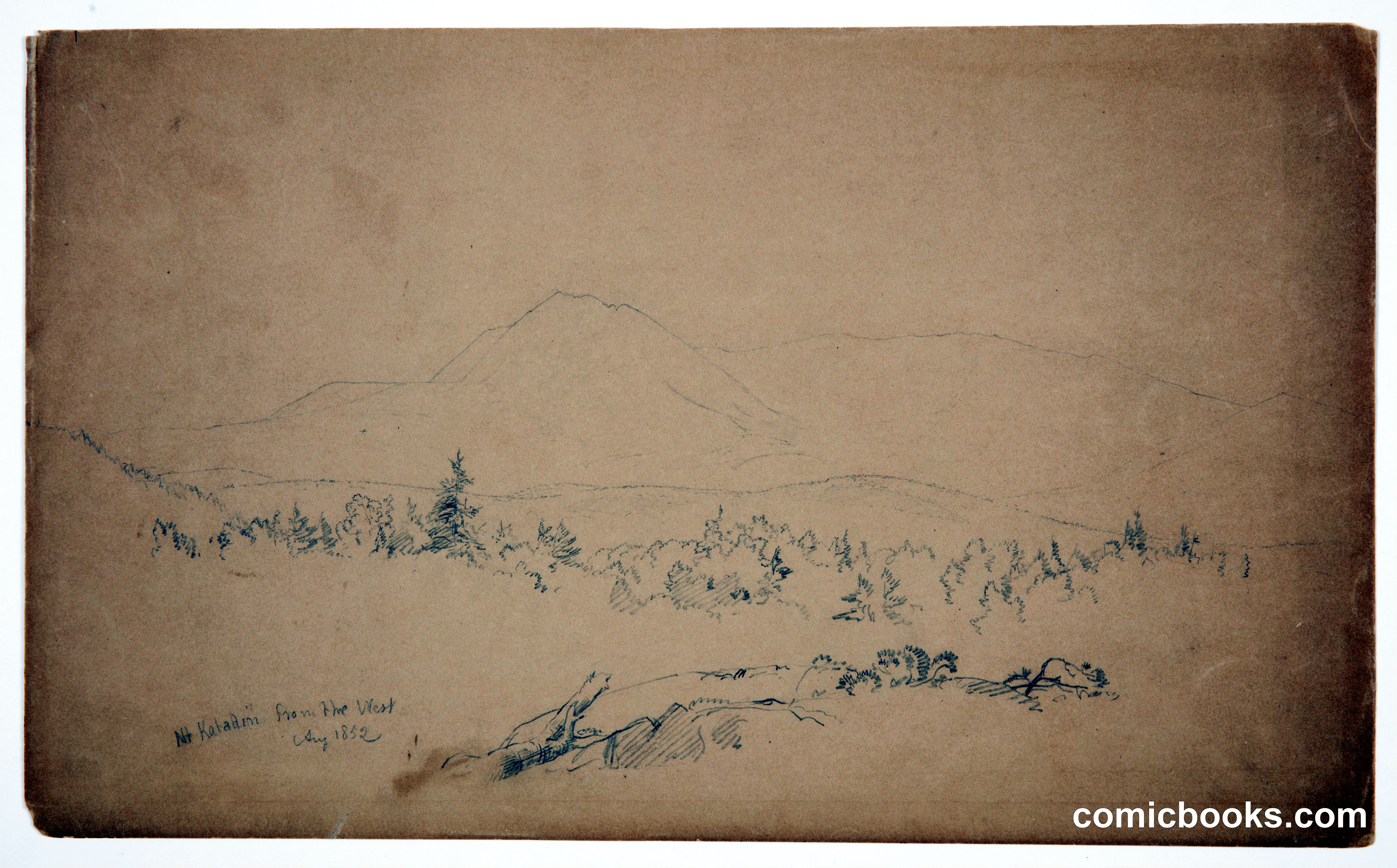 Mt. Katahdin from the East, Maine