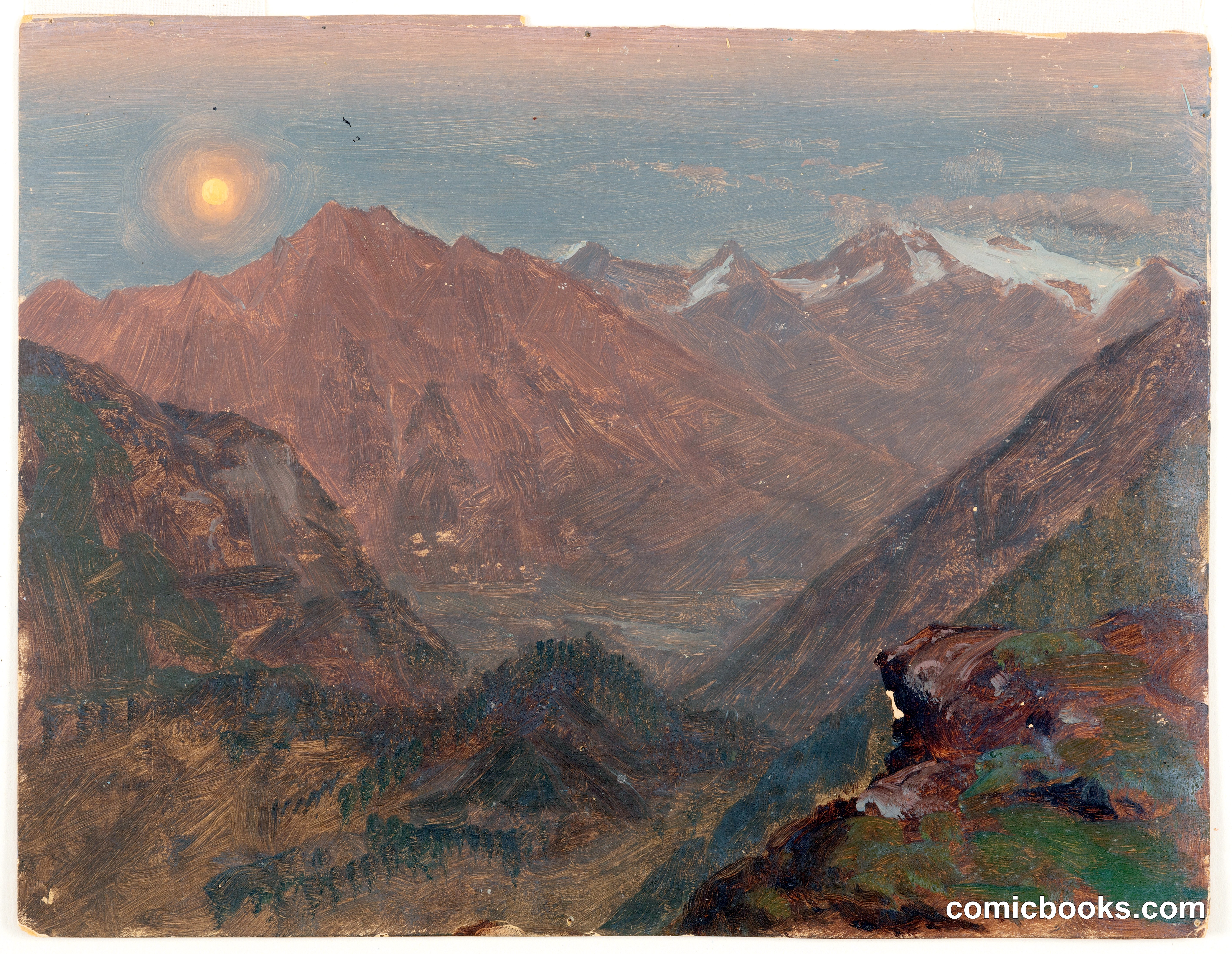 Moonlight over the Alps