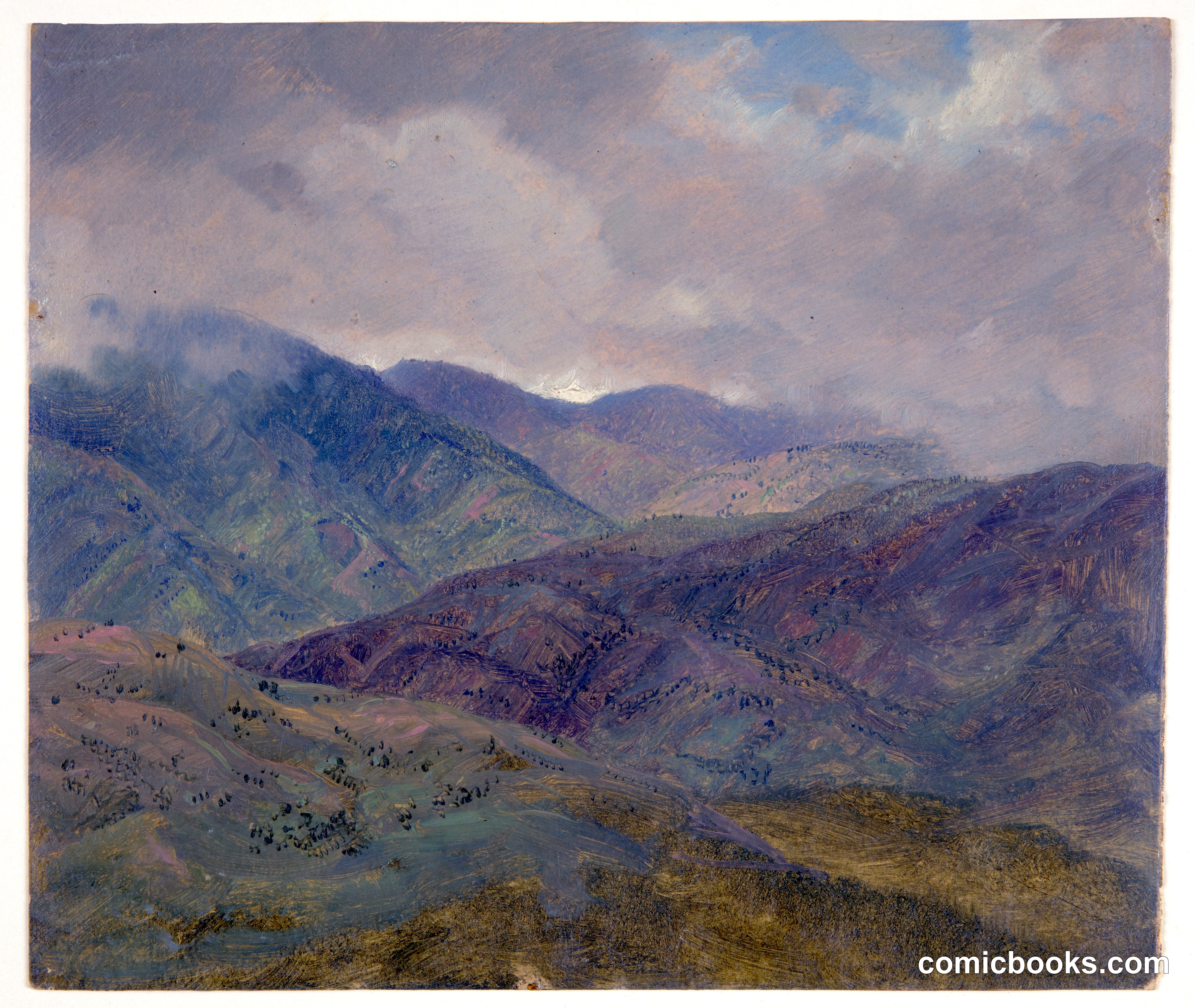 Blue Mountains and Gray Clouds, Jamaica