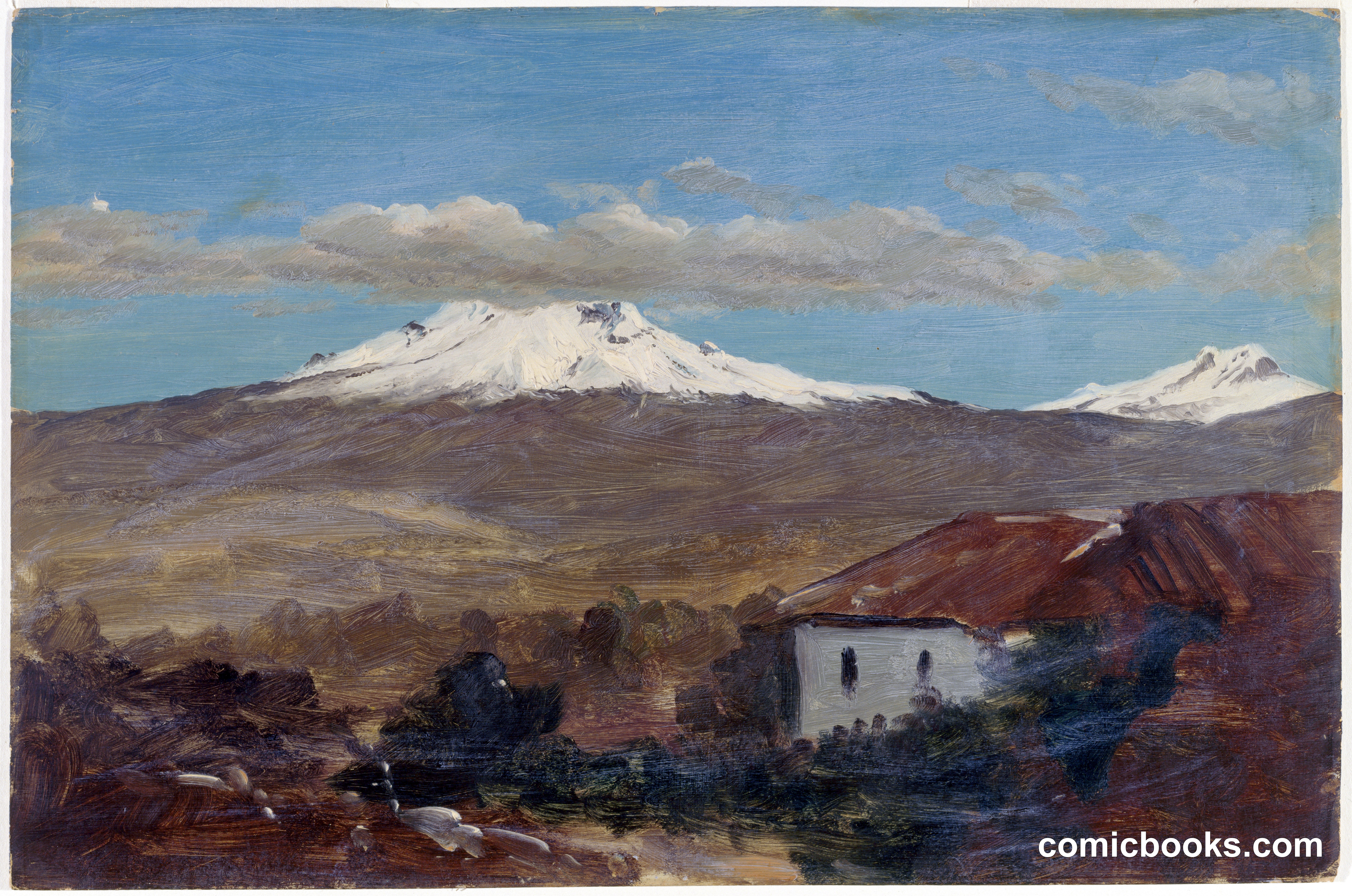Chimborazo and Carihuairazo from Riobamba, Ecuador