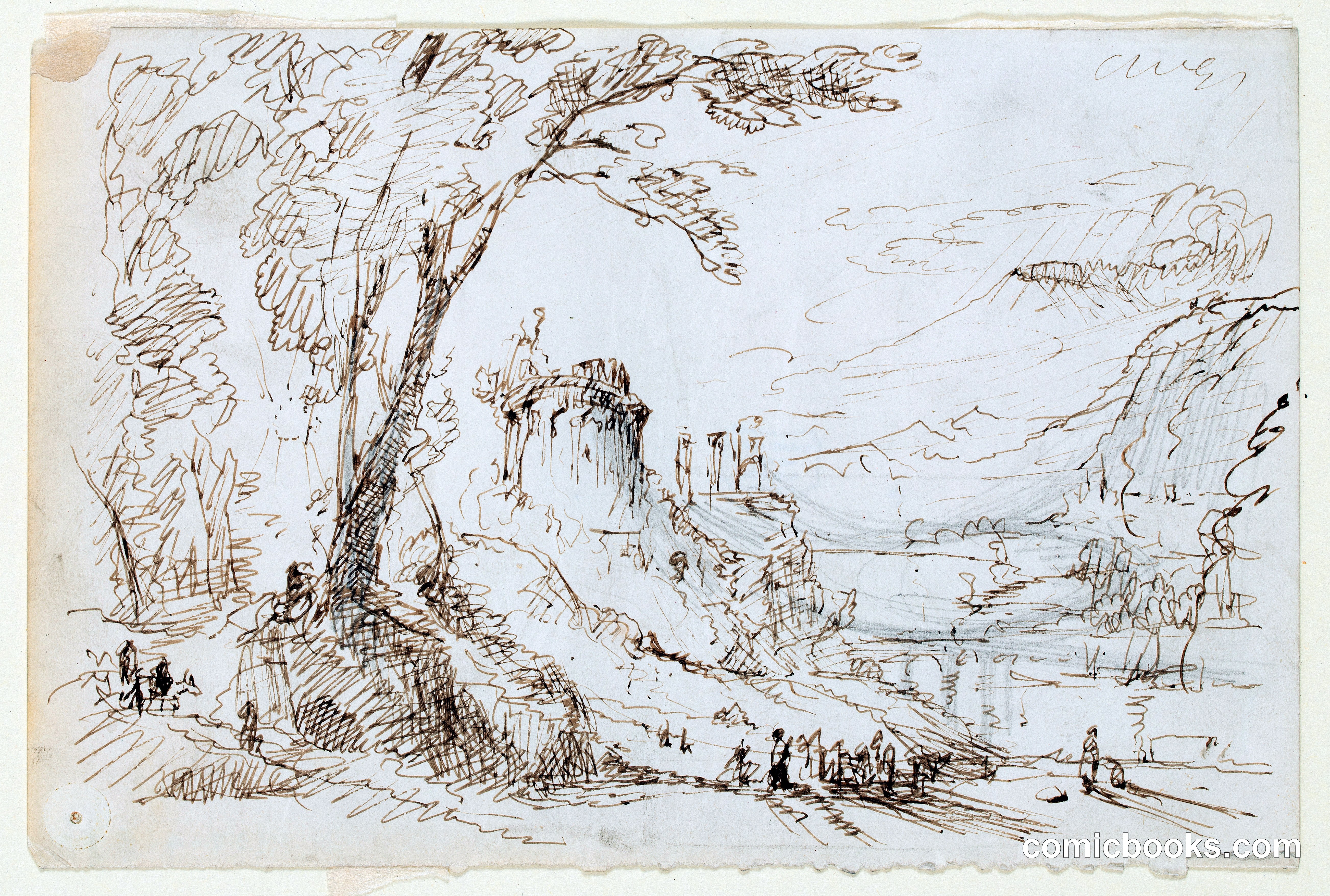 Imaginary Landscape with Classical Ruins