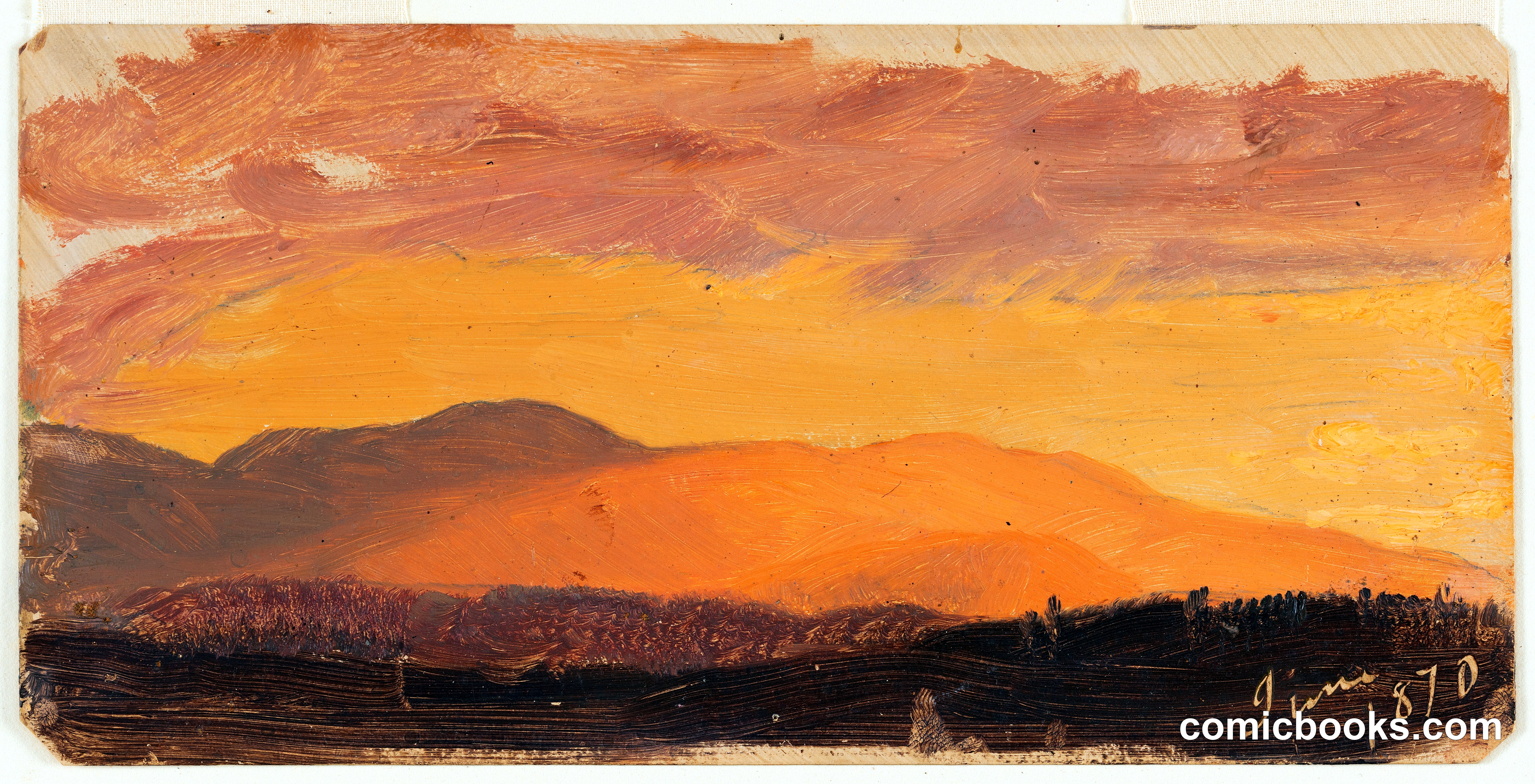 The Catskills at Sunset, Hudson, New York