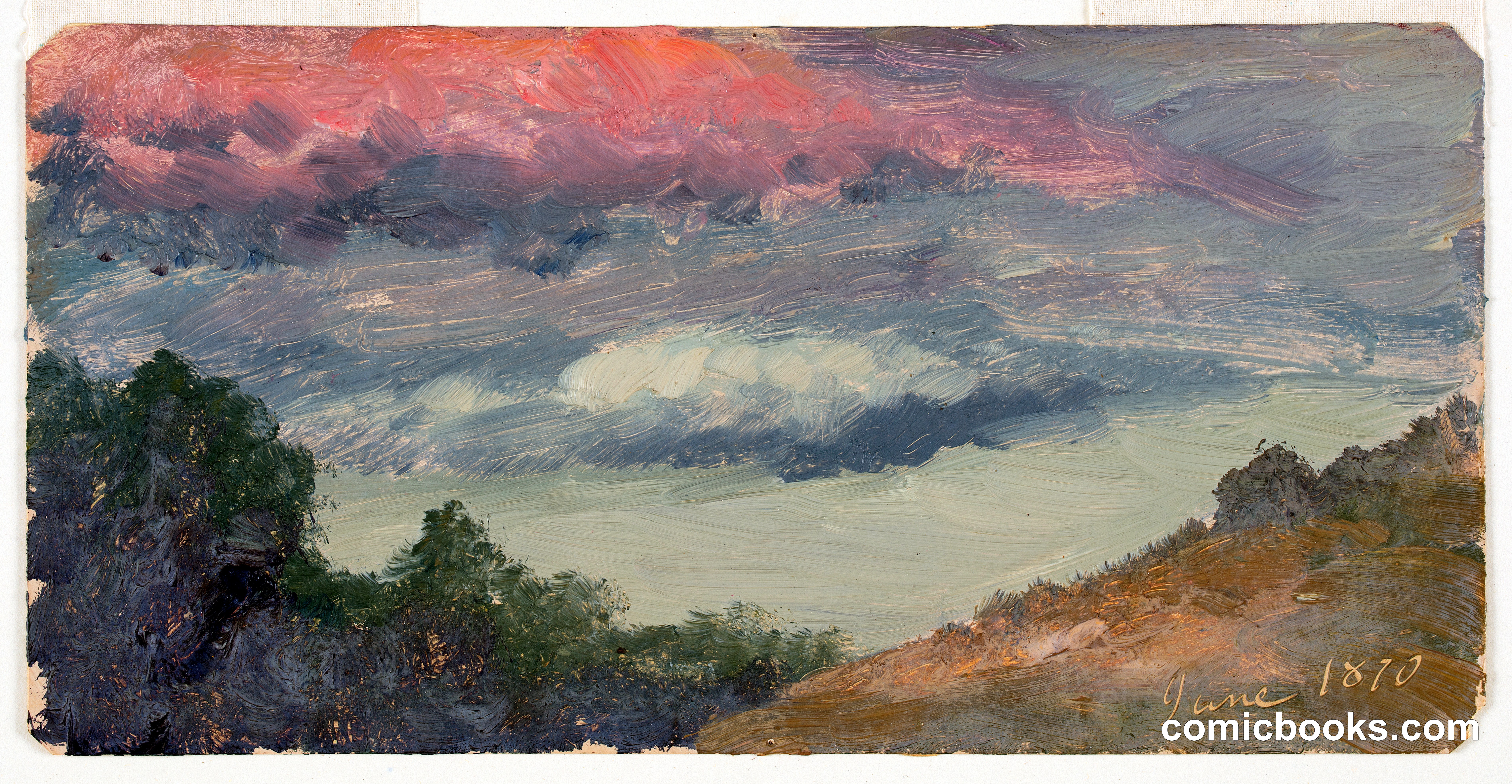 Clouds over Church's Farm, Hudson, New York