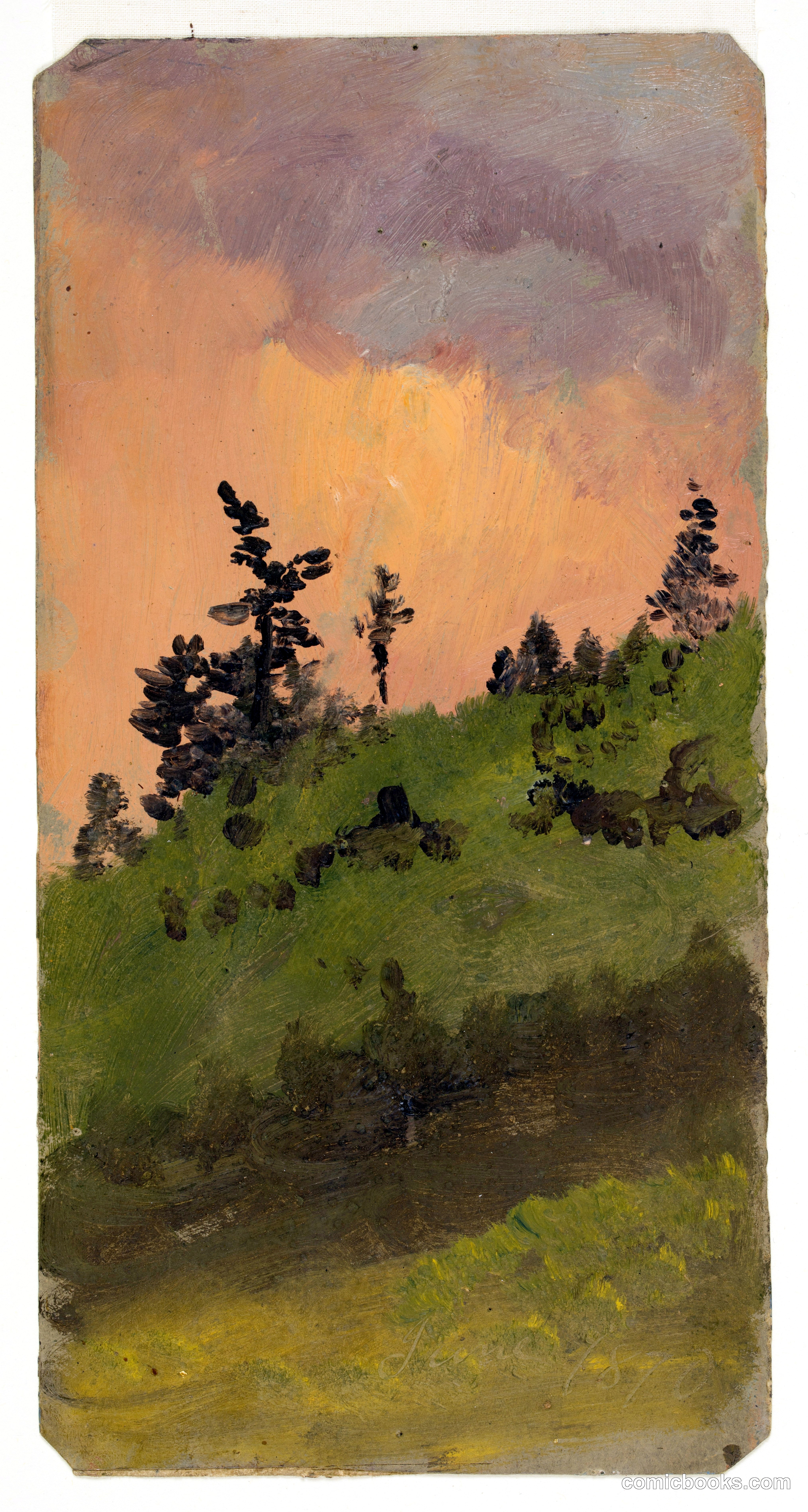 Hilltop at Sunset, Hudson, New York