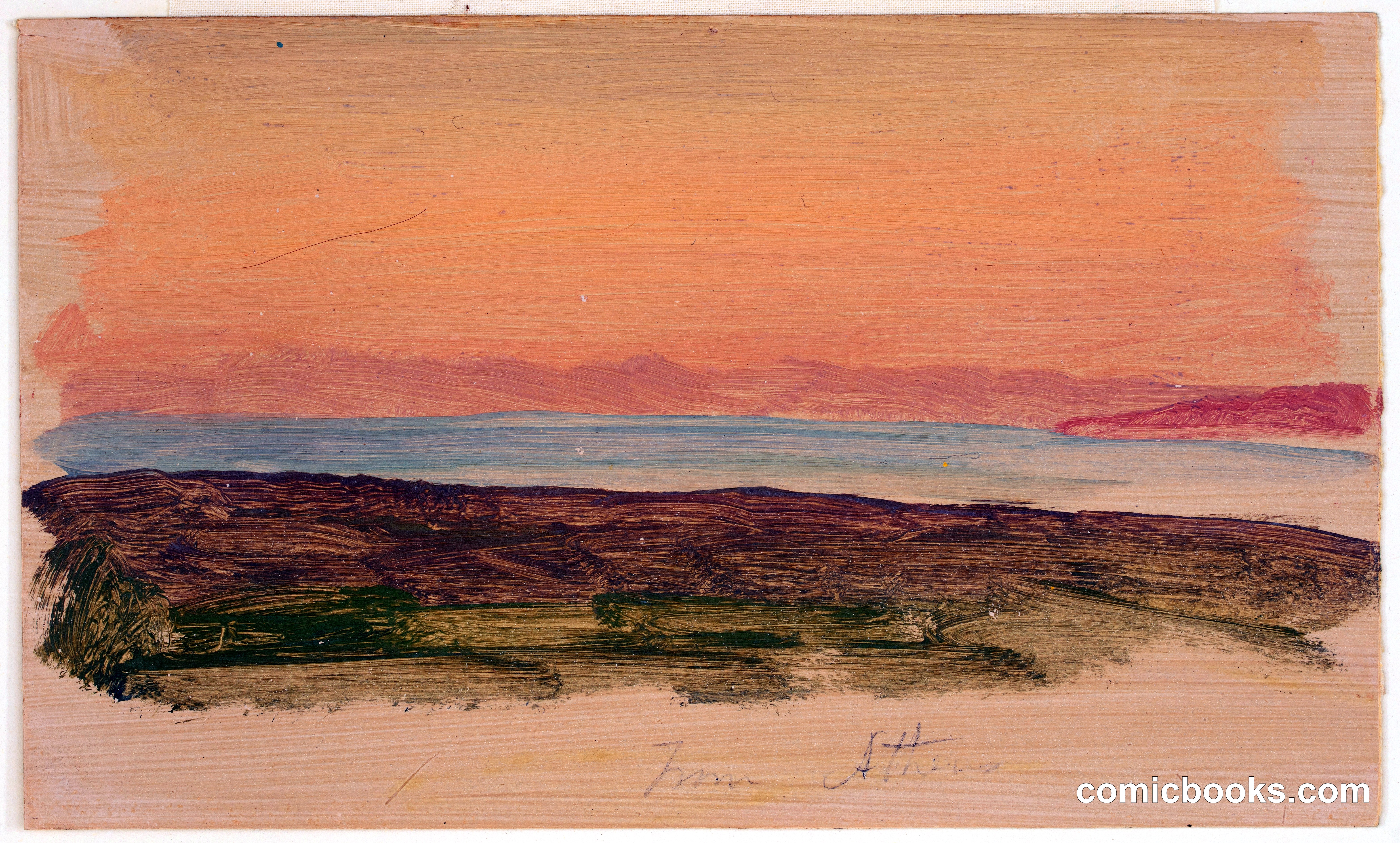 View of the Sea from Athens, Greece
