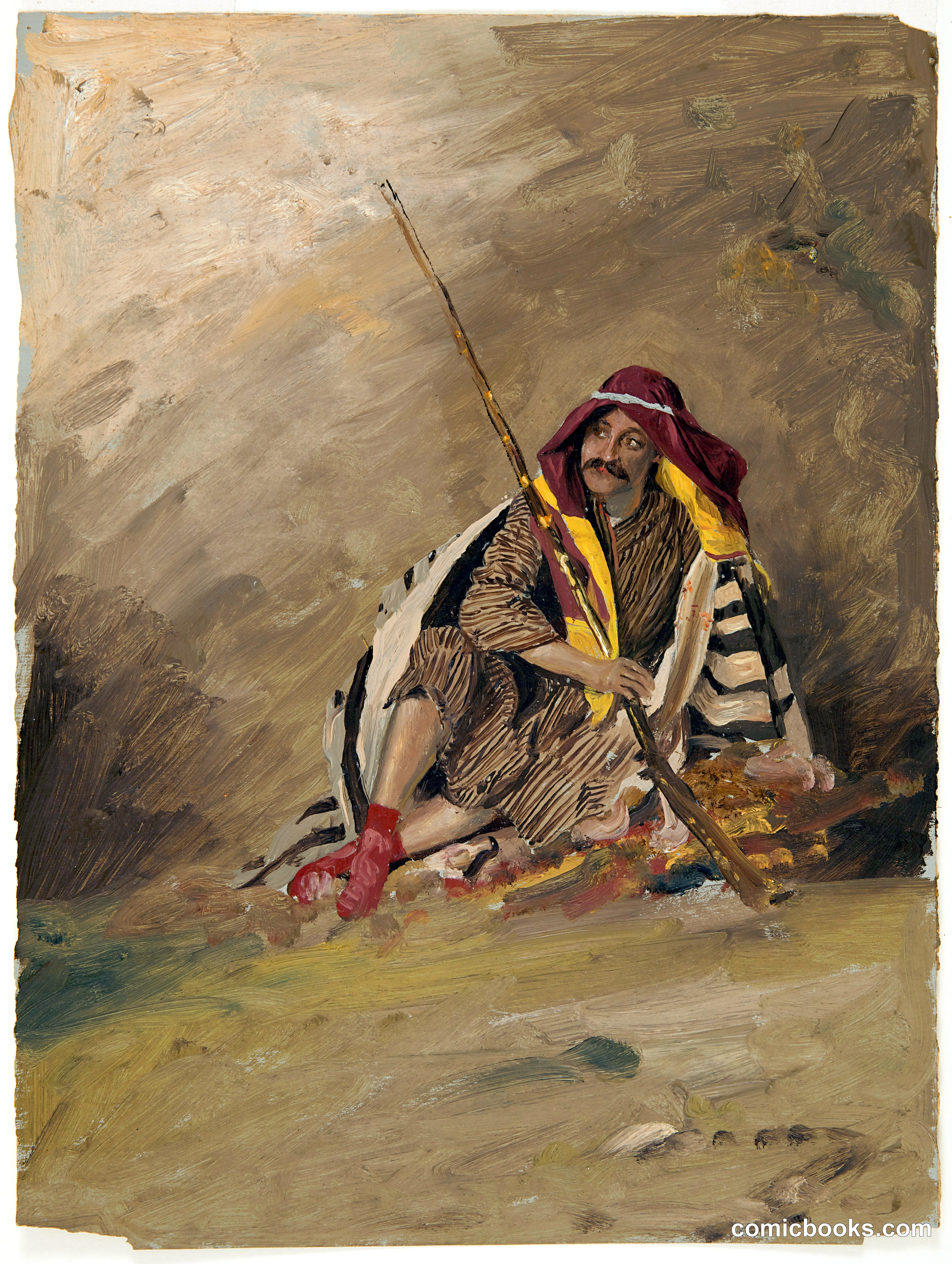 Seated Bedouin Figure