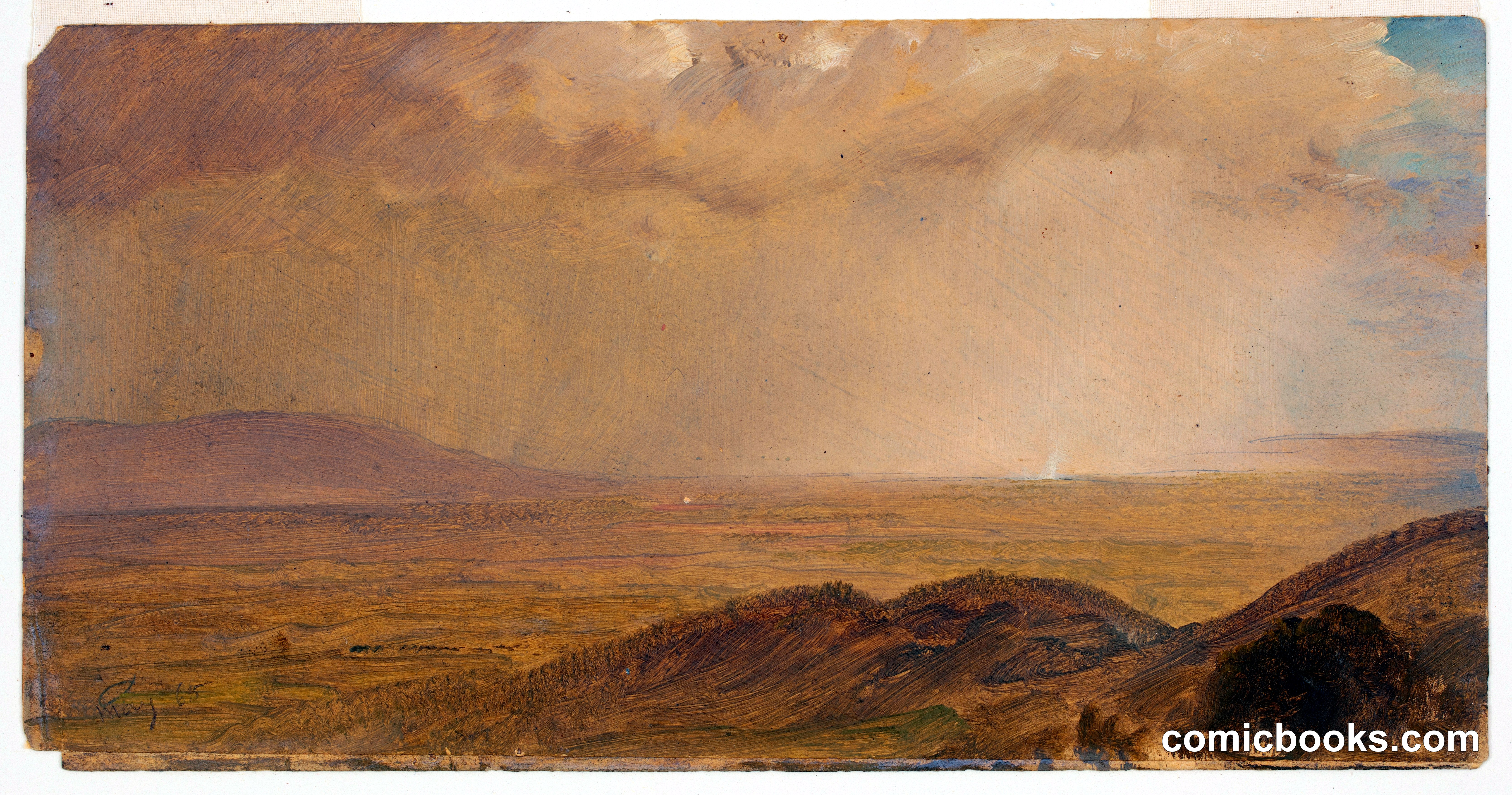 Rain over the Liguanea Plain, near Kingston, Jamaica