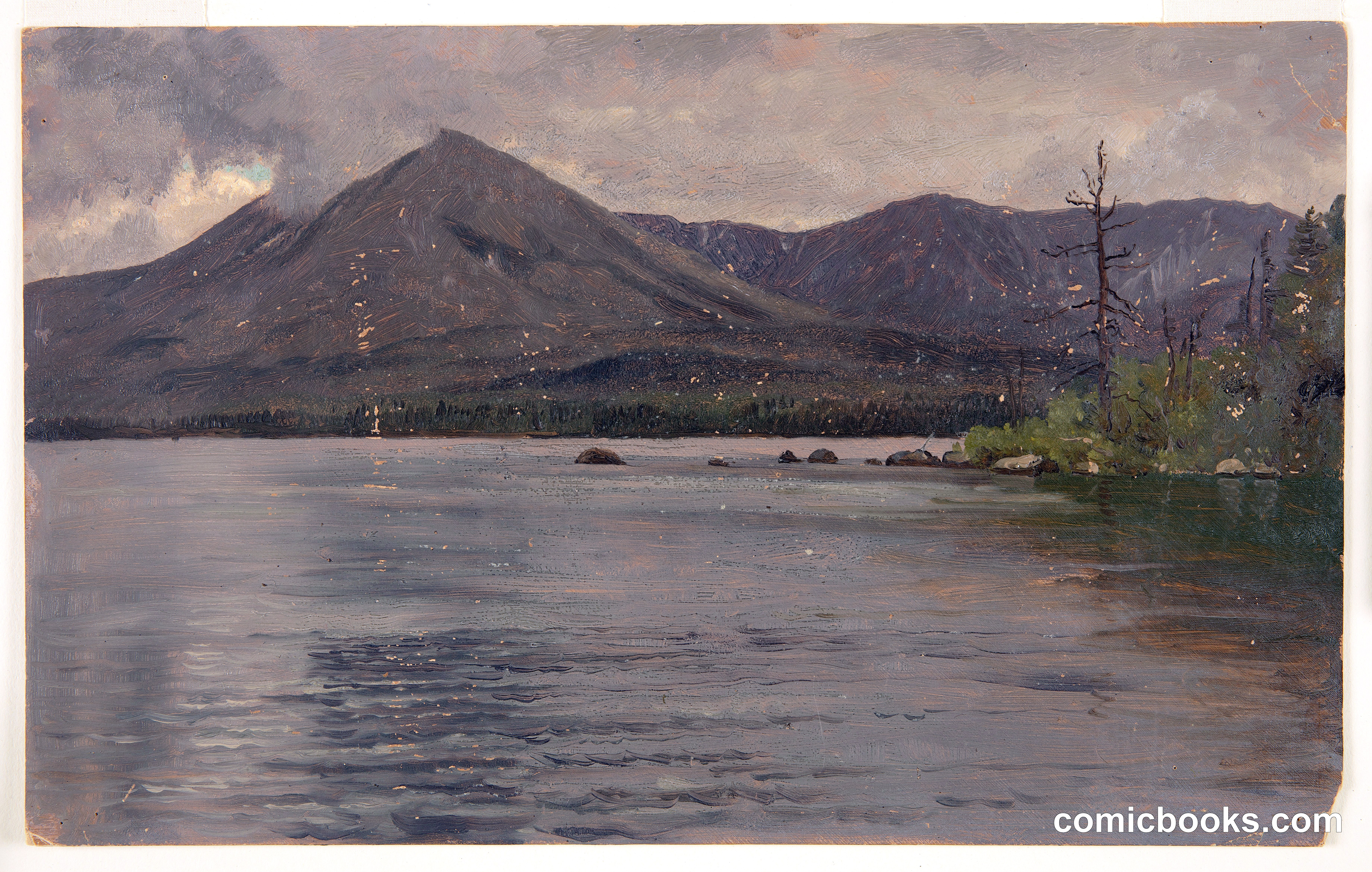 Mt. Katahdin from Katahdin Lake, Maine