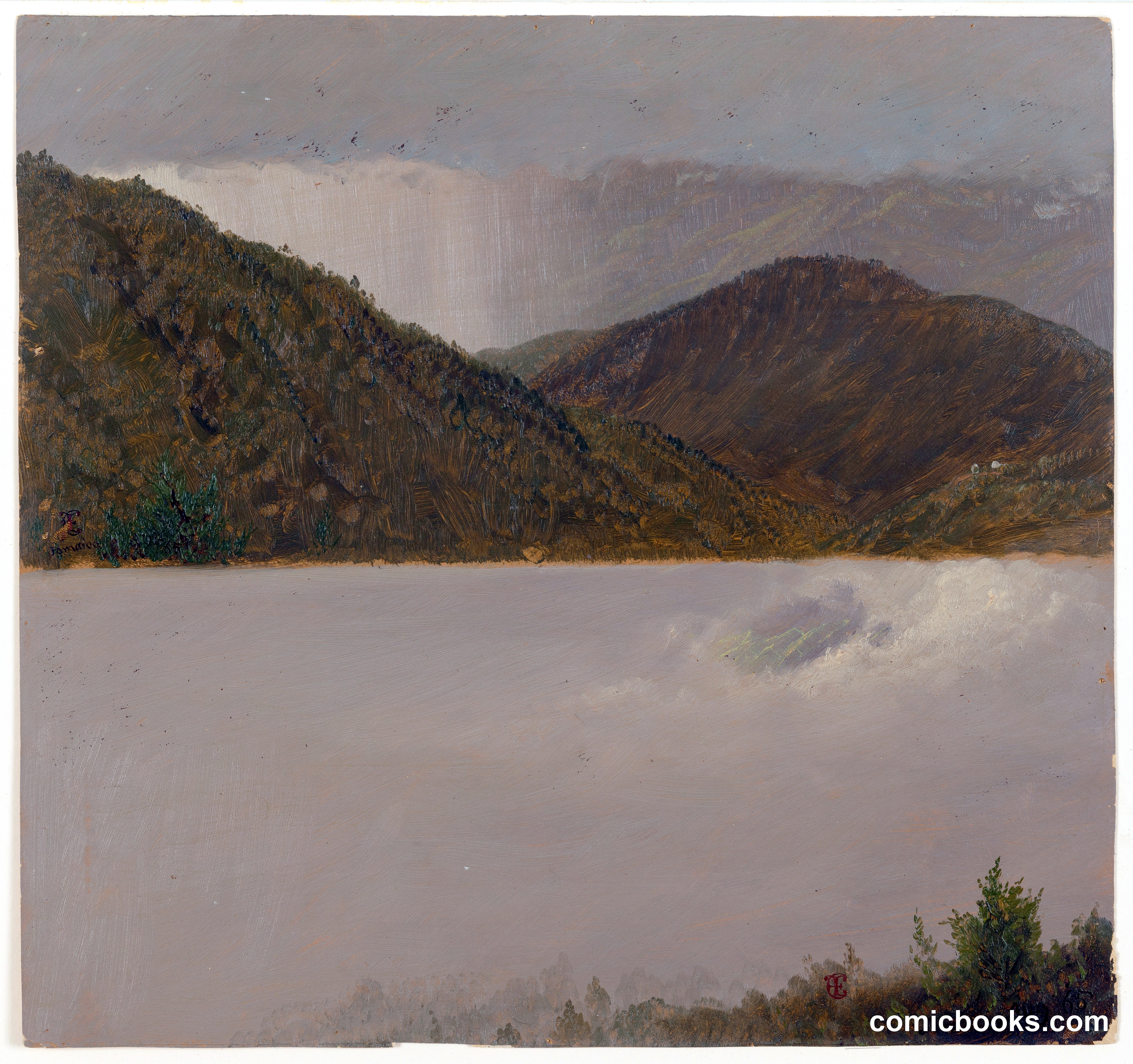 Storm Approaching over Mountaintops, Jamaica