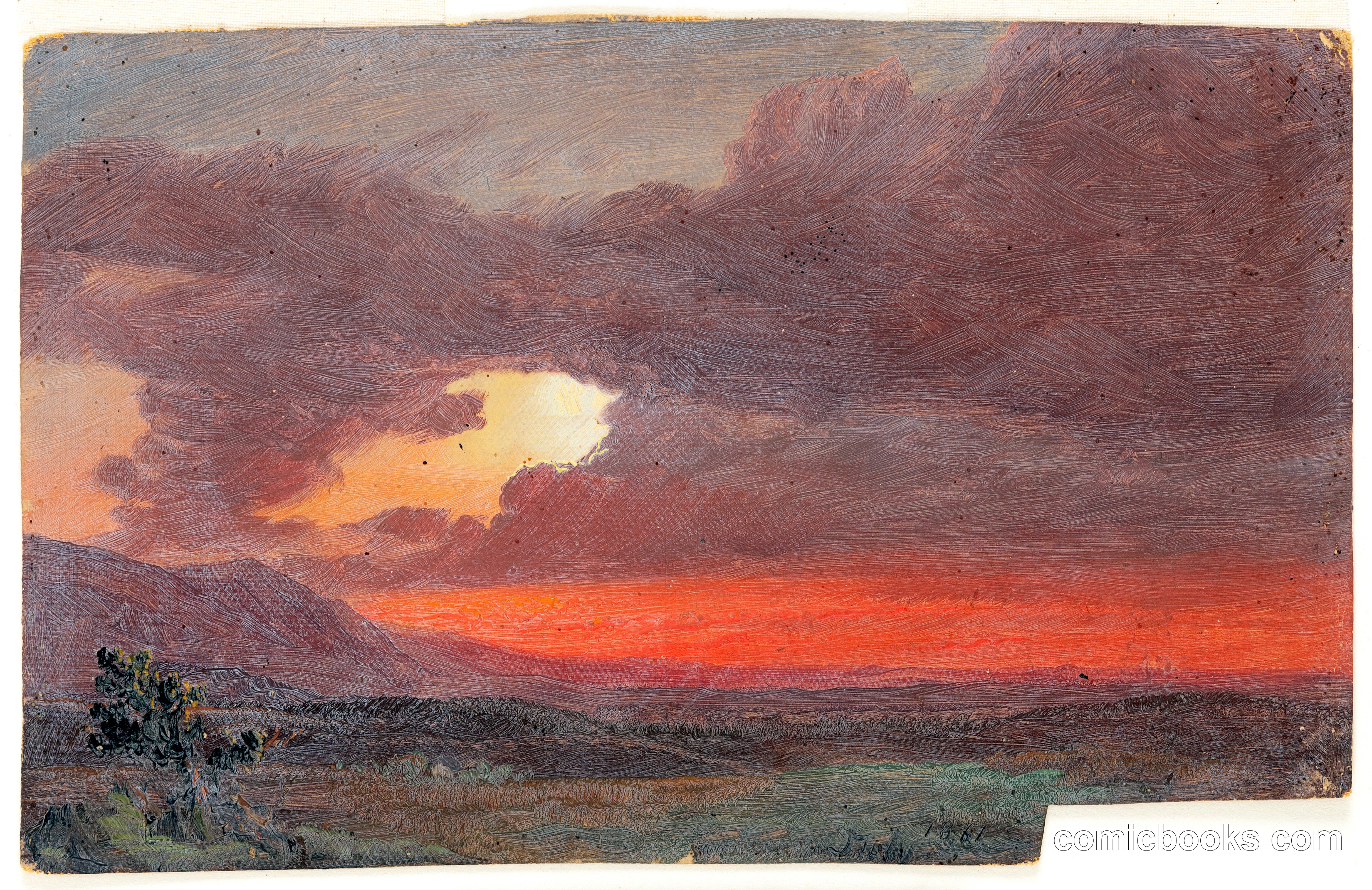 Sunset over the Hudson Valley, Hudson, New York