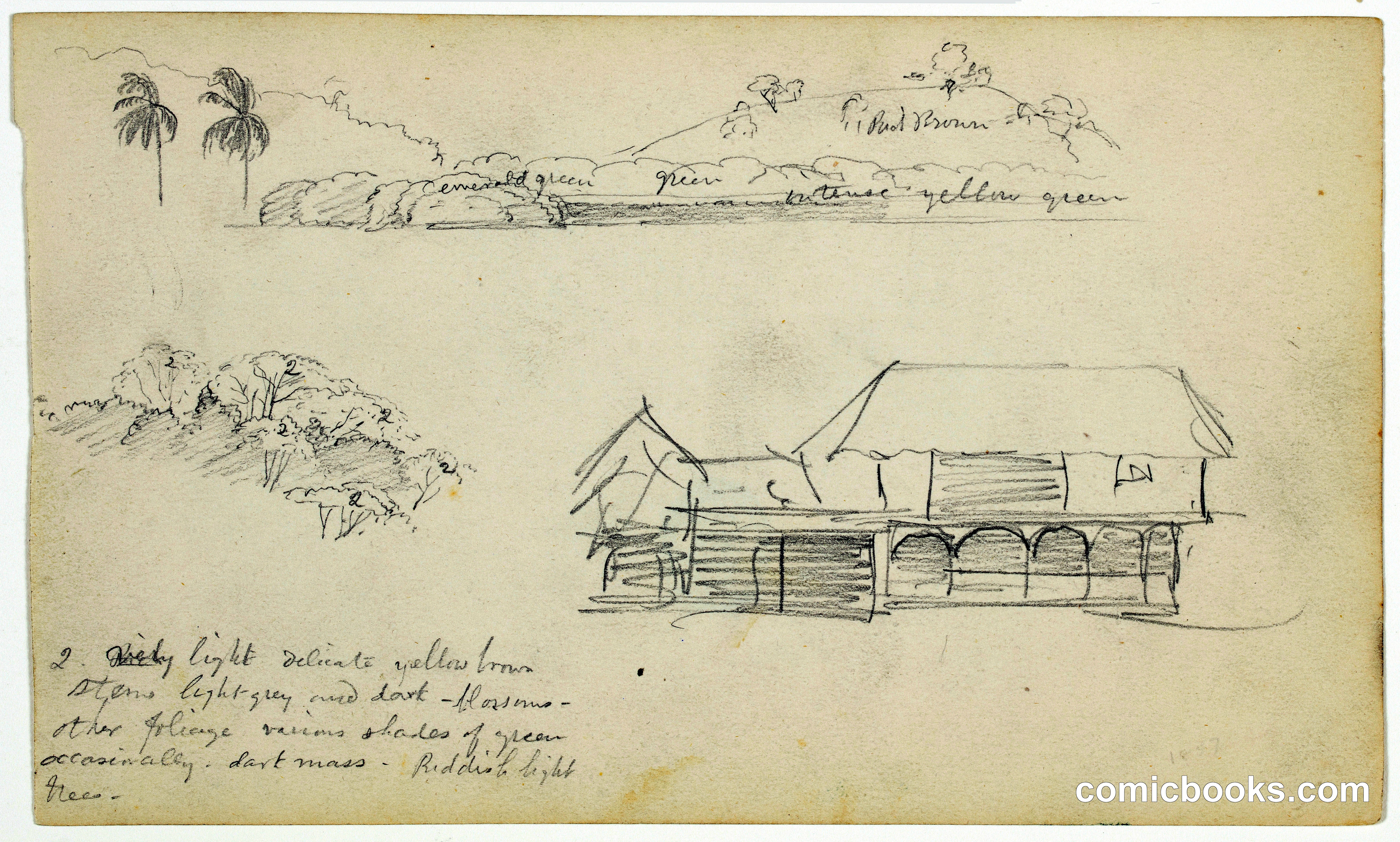 Landscape Sketches with a House, Ecuador
