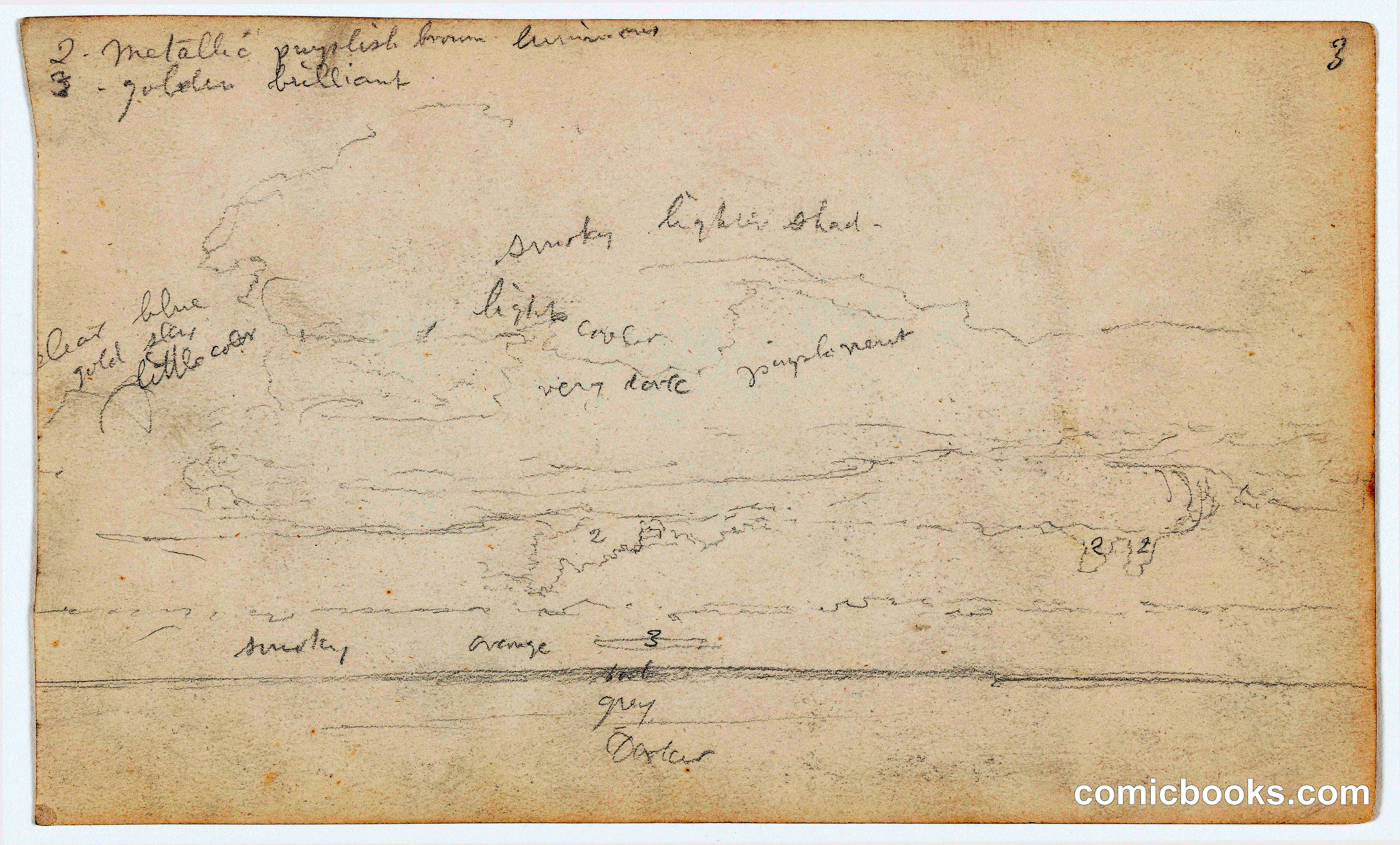 Study for Sunset at Sea, Ecuador