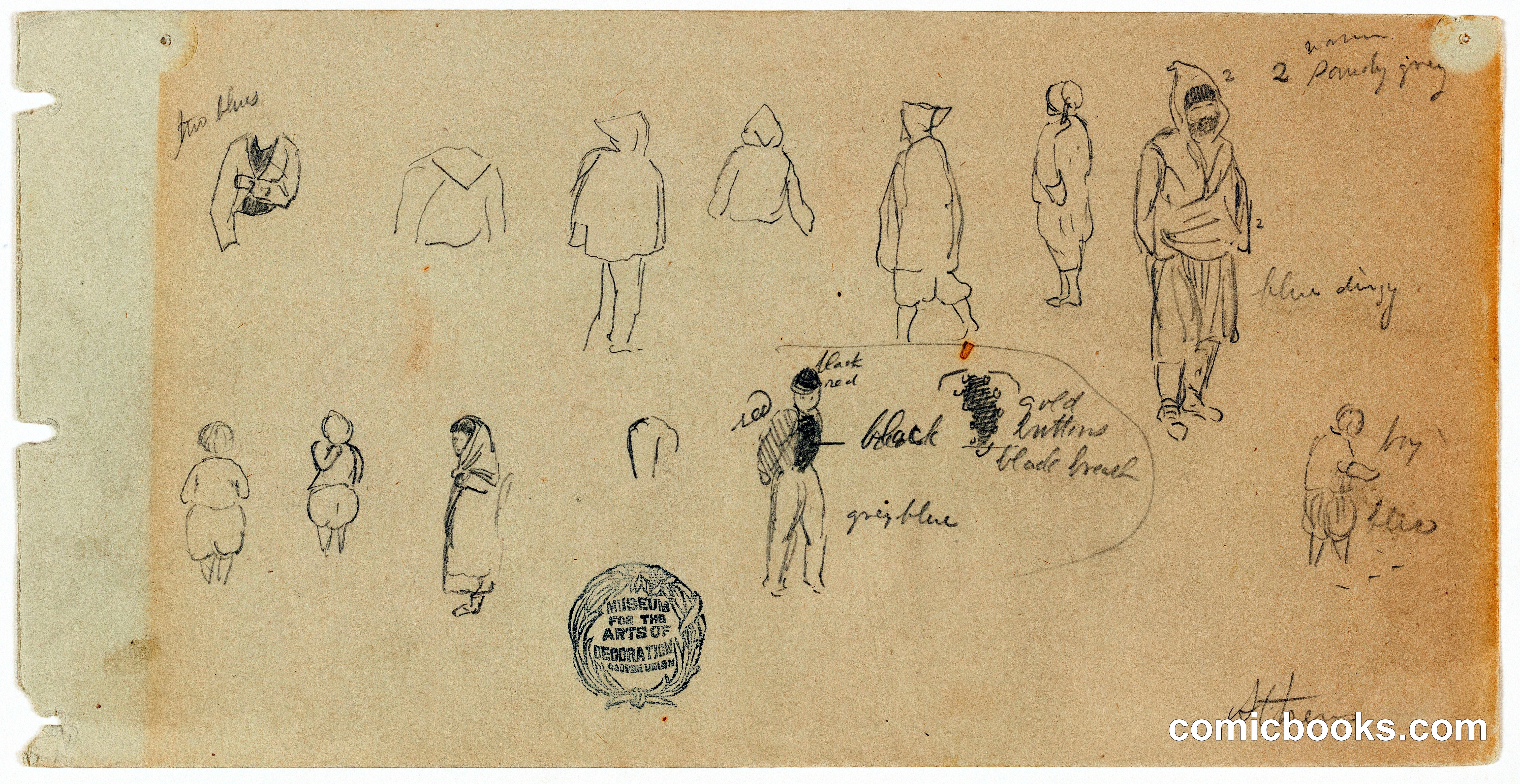 Figure Sketches around Athens, Greece