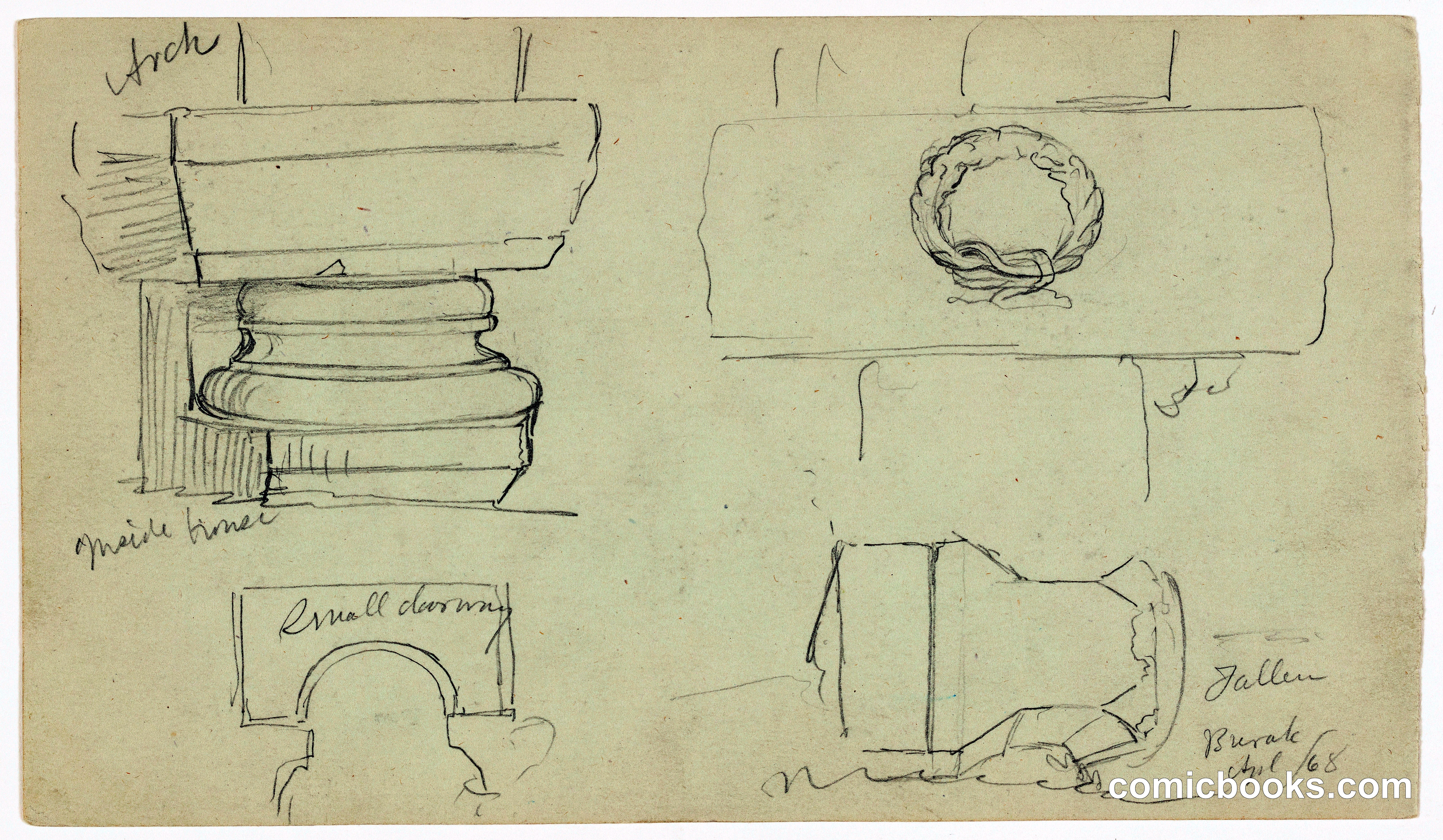 Architectural Sketches, Burak, Syria