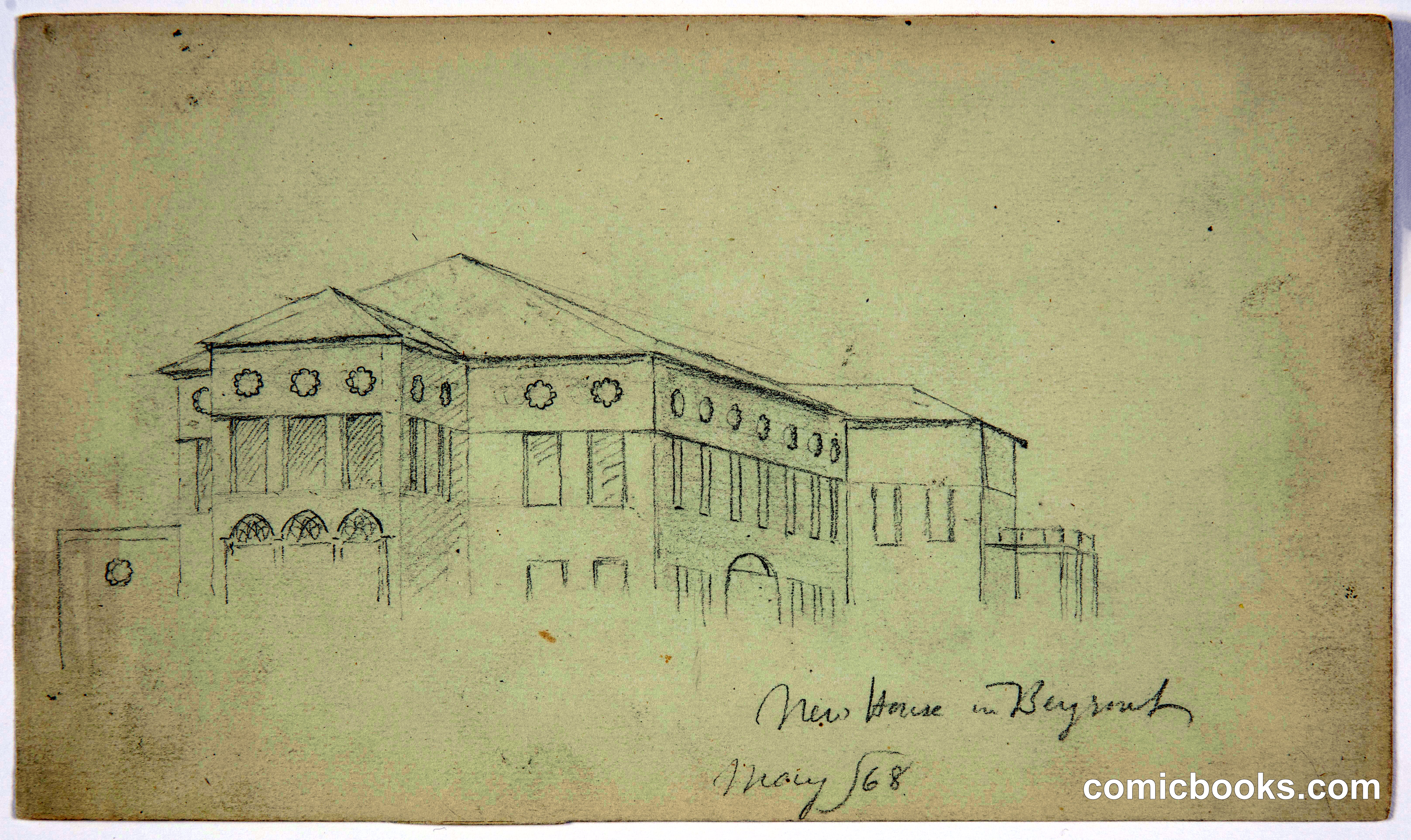 Architectural Sketch: New House in Beirut