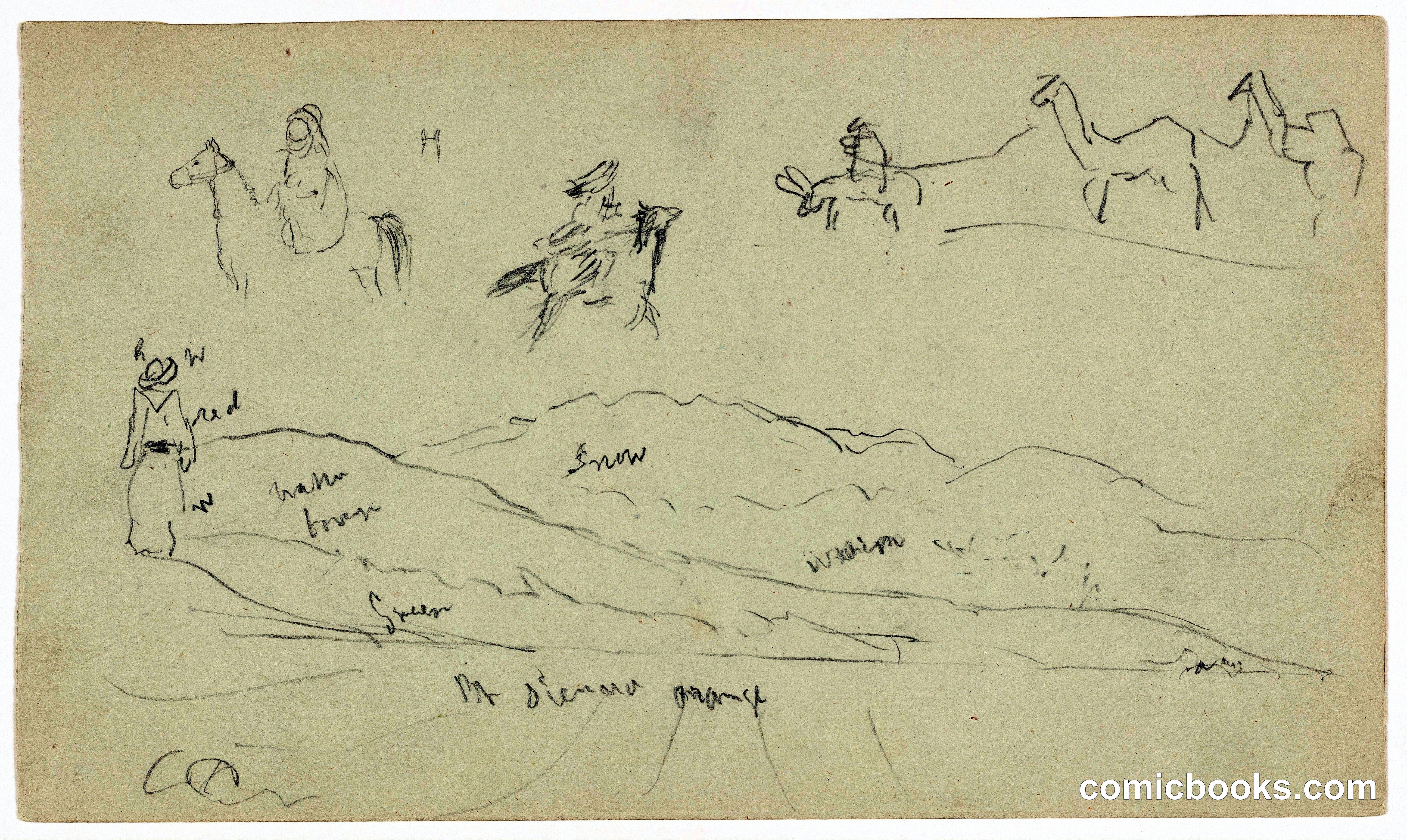 Landscape with Figures and Donkeys, Syria