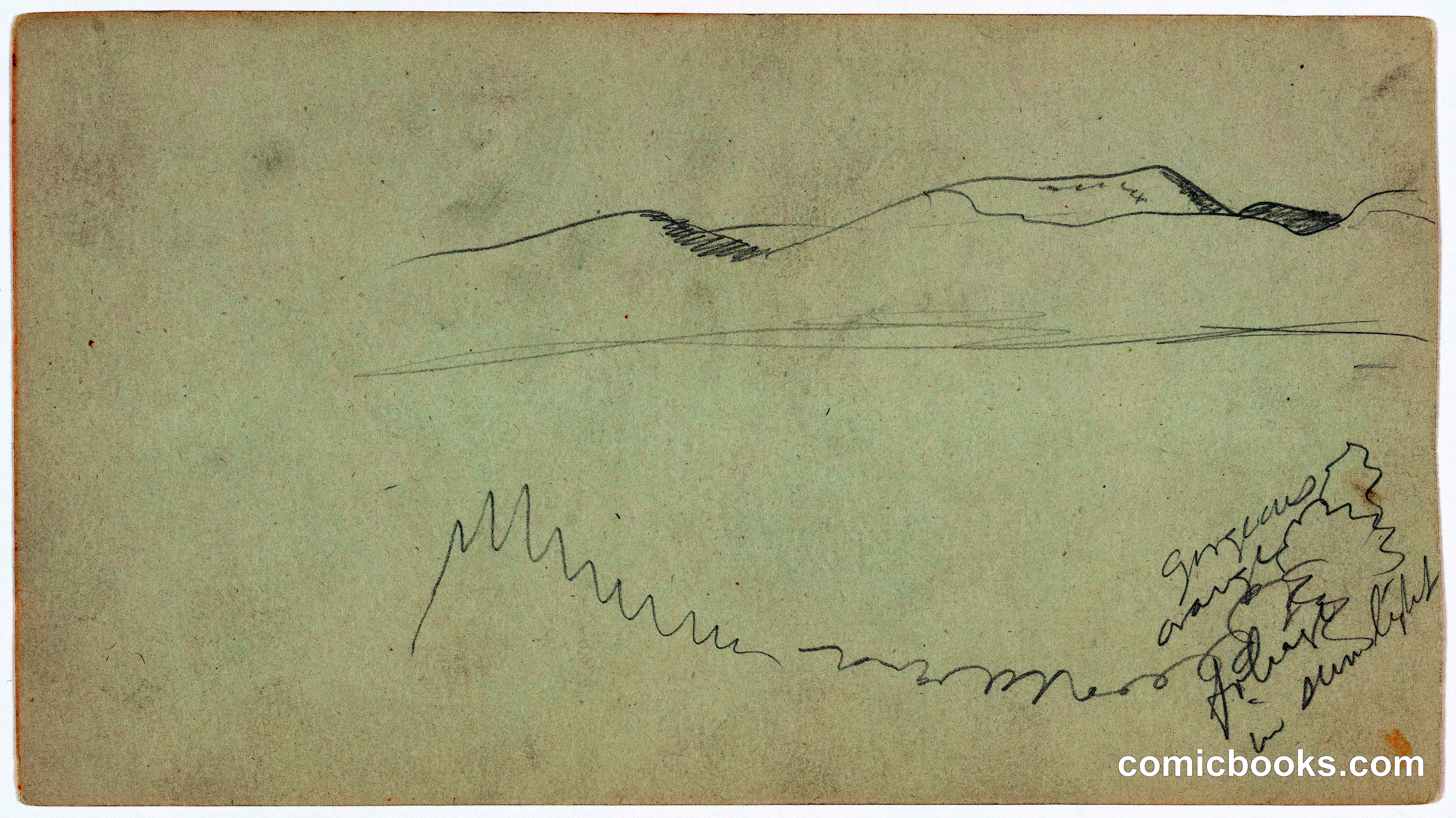 Mountain Range across a Plain