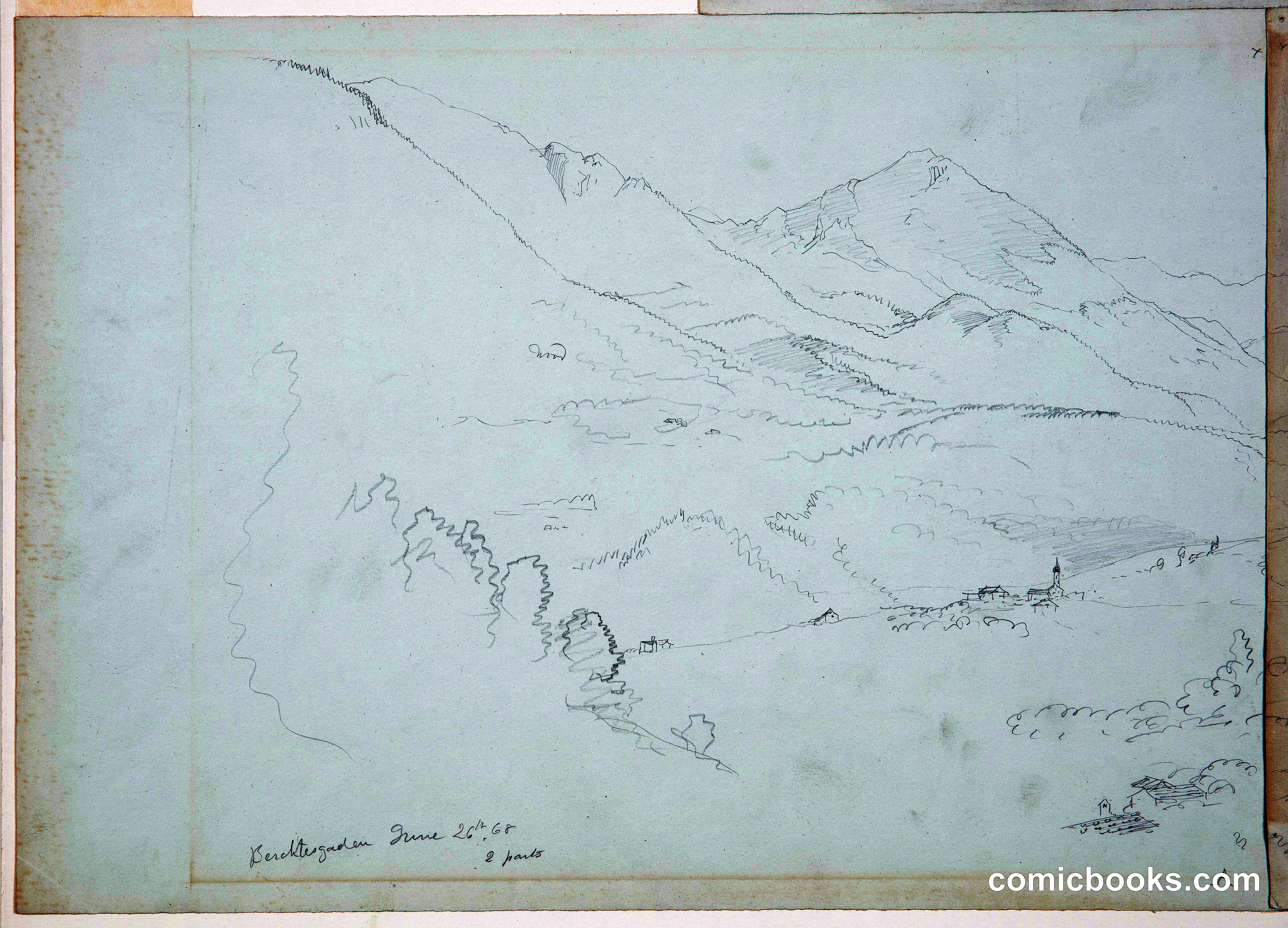 View of the Alps near Berchtesgaden, Bavaria (Germany), Part One
