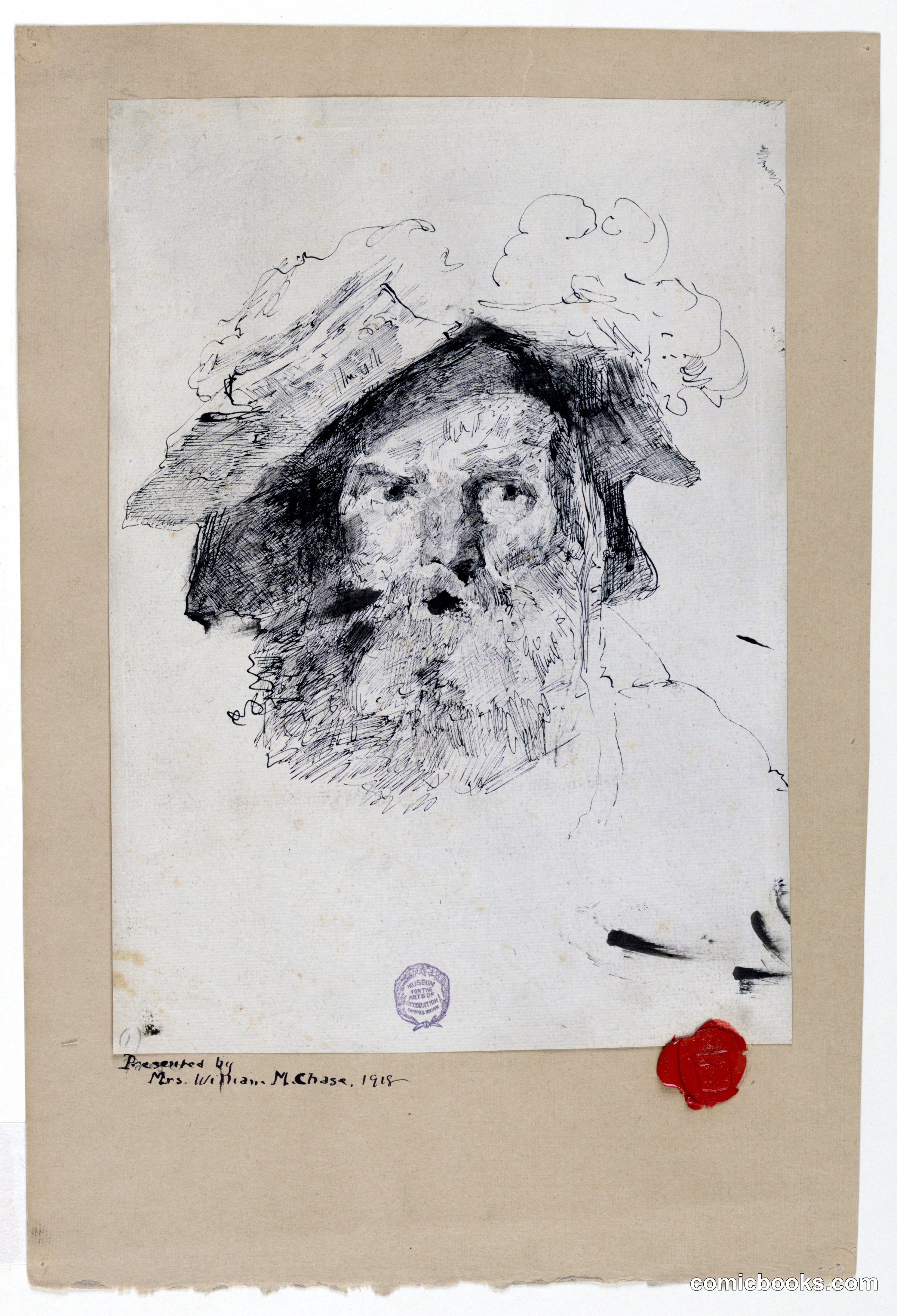 Head of a Bearded Man