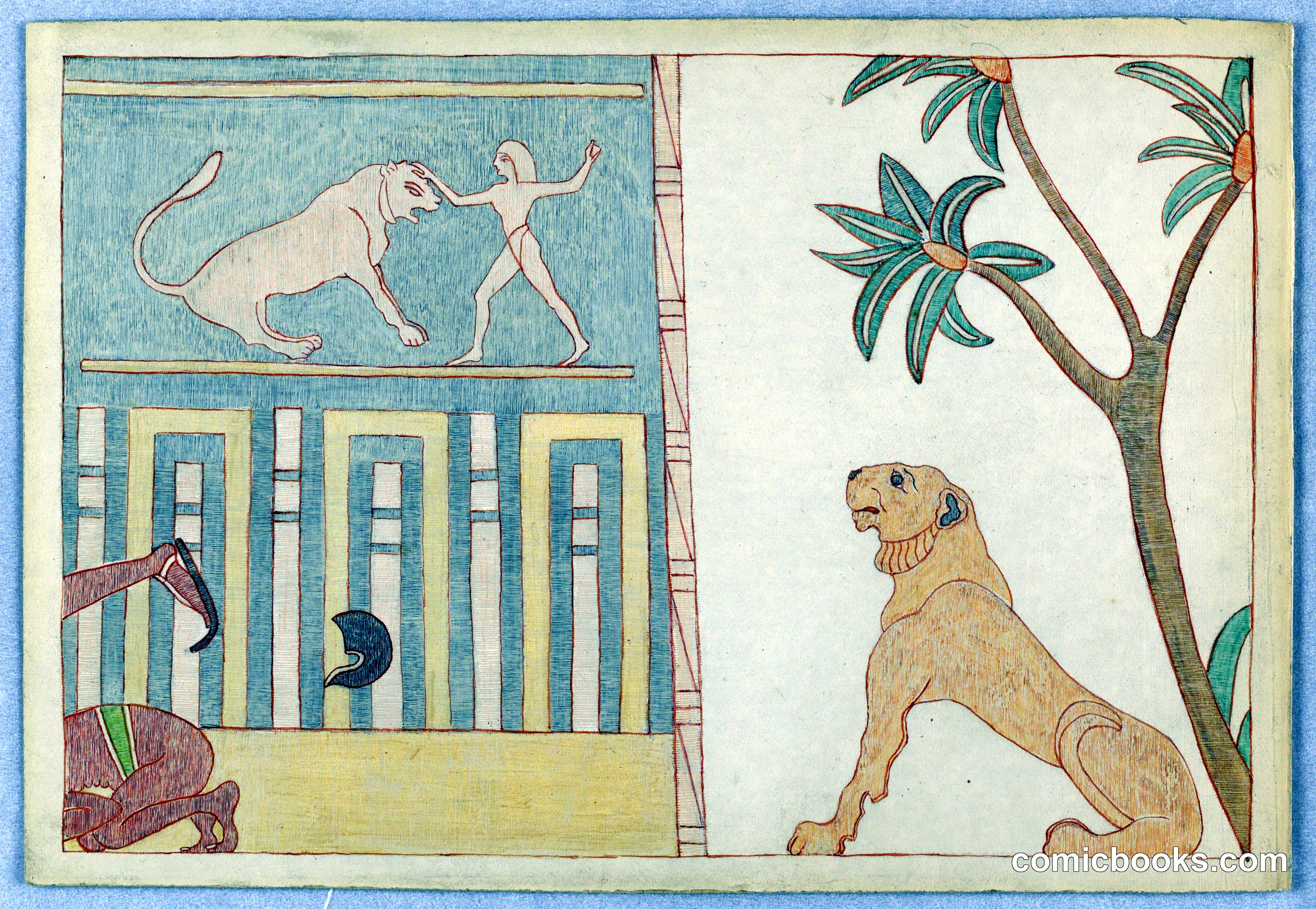 The Lion Felled by the Man