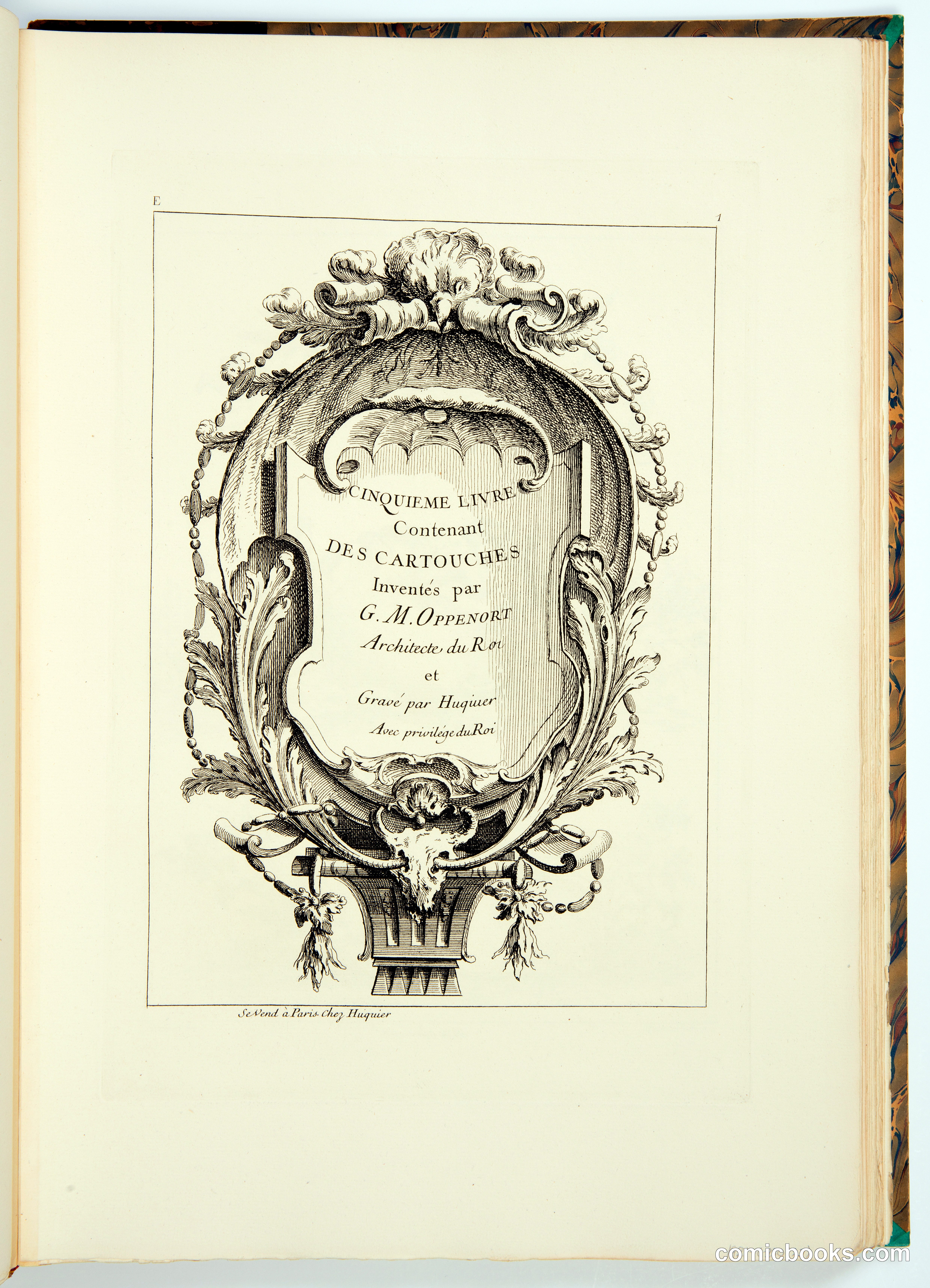 Title Page, Cinquième Livre Contenant des Cartouches
