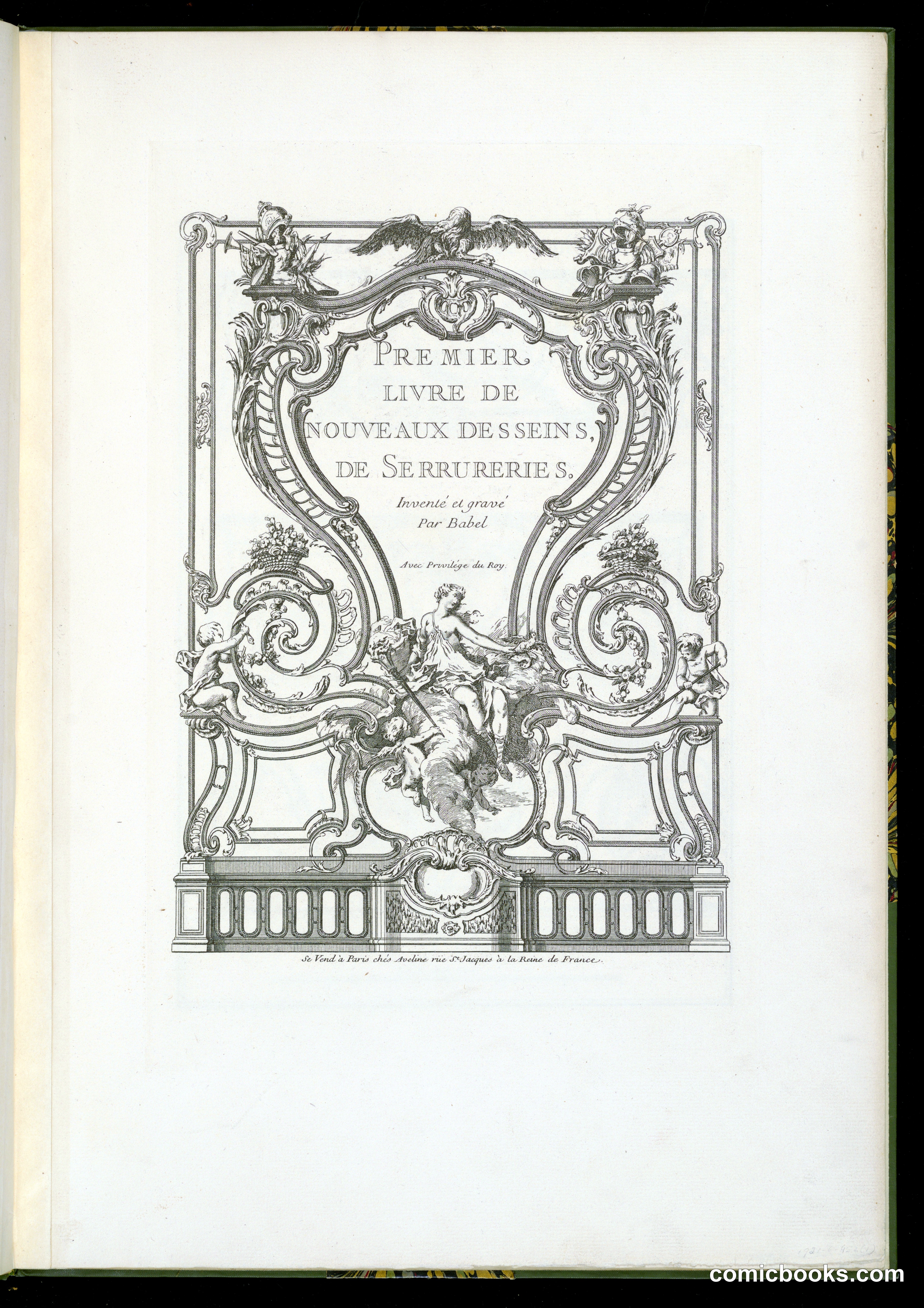 Premier Livre de Nouveaux Desseins, de Serrureries